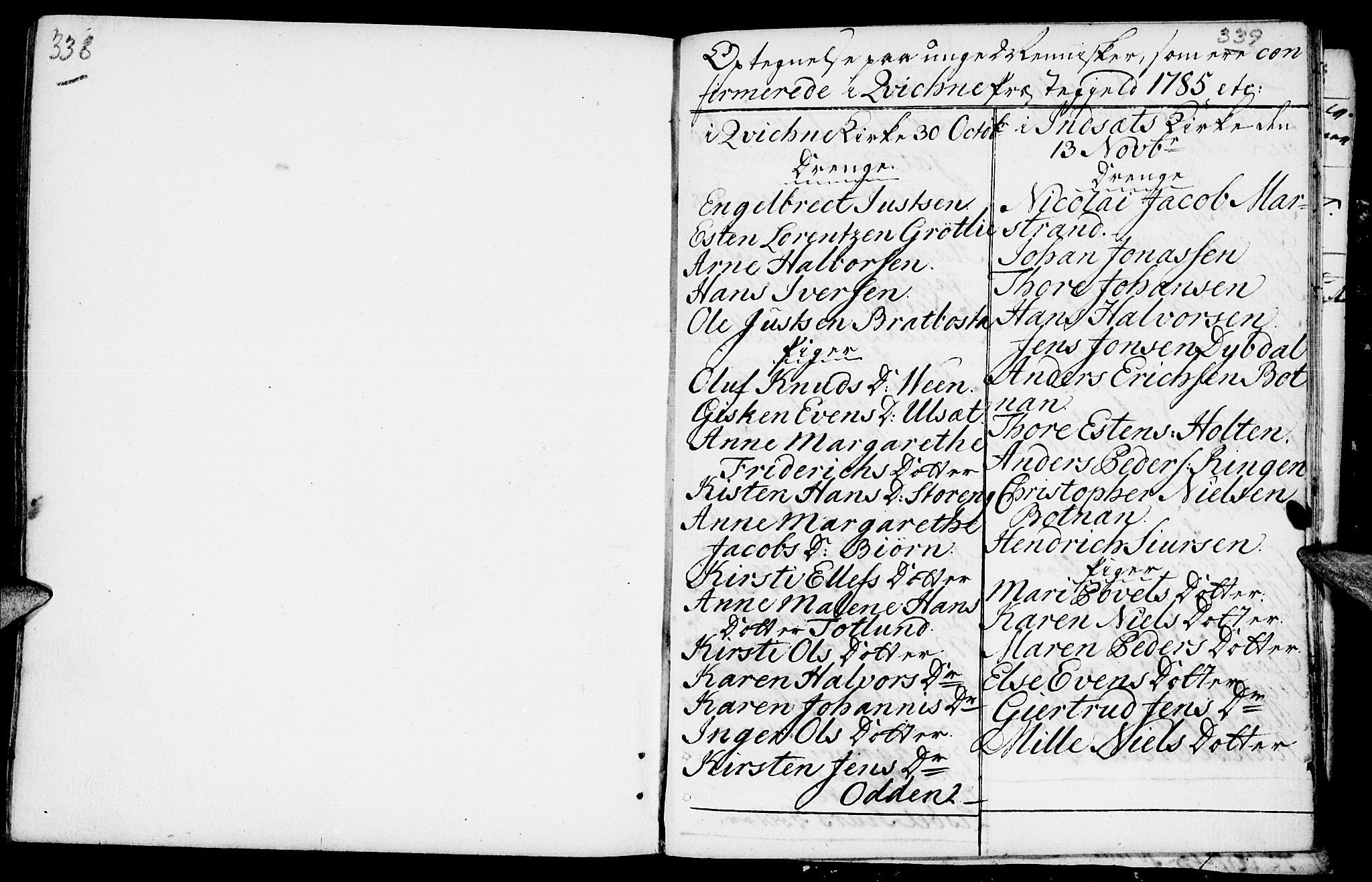Kvikne prestekontor, SAH/PREST-064/H/Ha/Haa/L0003: Parish register (official) no. 3, 1785-1814, p. 338-339