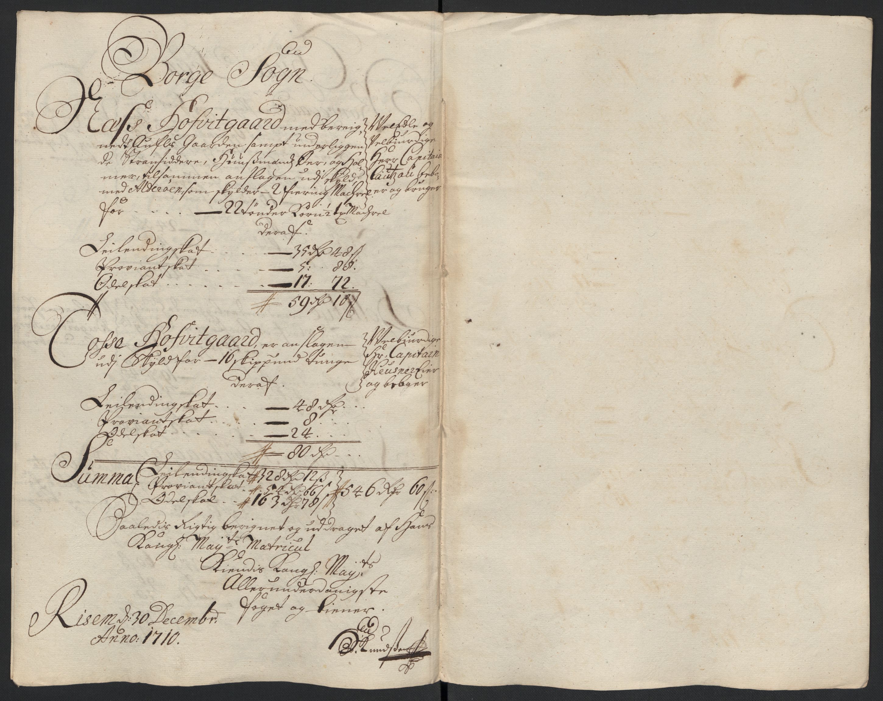 Rentekammeret inntil 1814, Reviderte regnskaper, Fogderegnskap, AV/RA-EA-4092/R04/L0135: Fogderegnskap Moss, Onsøy, Tune, Veme og Åbygge, 1709-1710, p. 383