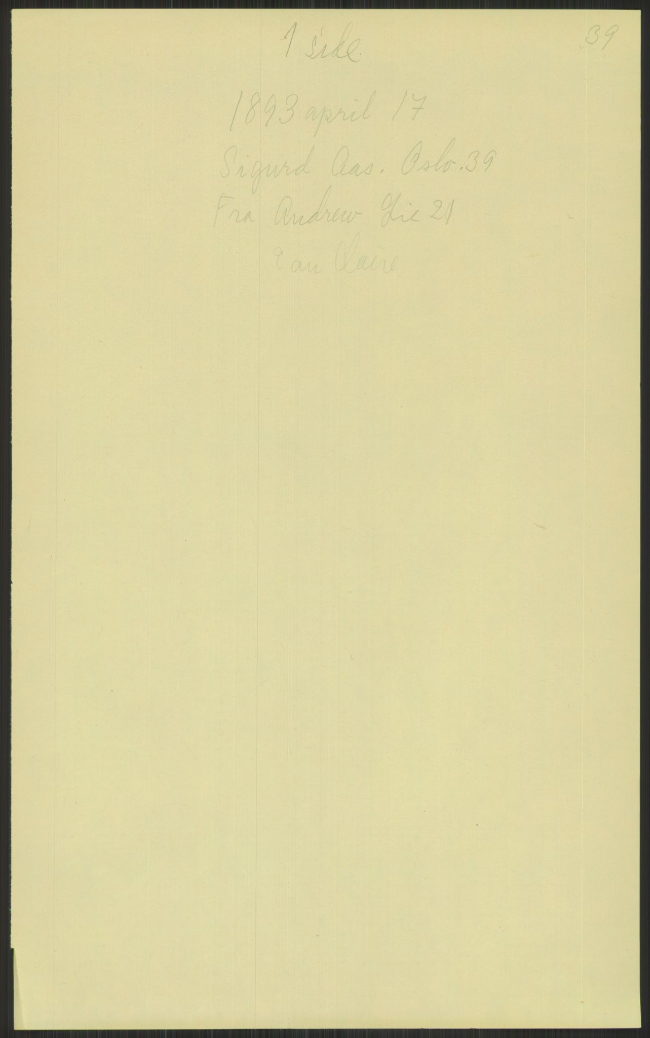 Samlinger til kildeutgivelse, Amerikabrevene, AV/RA-EA-4057/F/L0034: Innlån fra Nord-Trøndelag, 1838-1914, p. 467