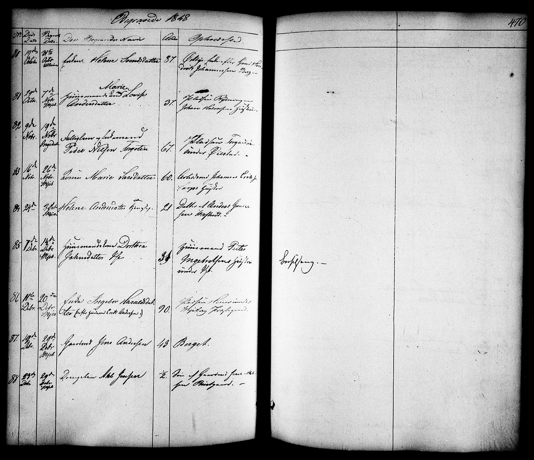 Skjeberg prestekontor Kirkebøker, AV/SAO-A-10923/F/Fa/L0006: Parish register (official) no. I 6, 1846-1858, p. 470