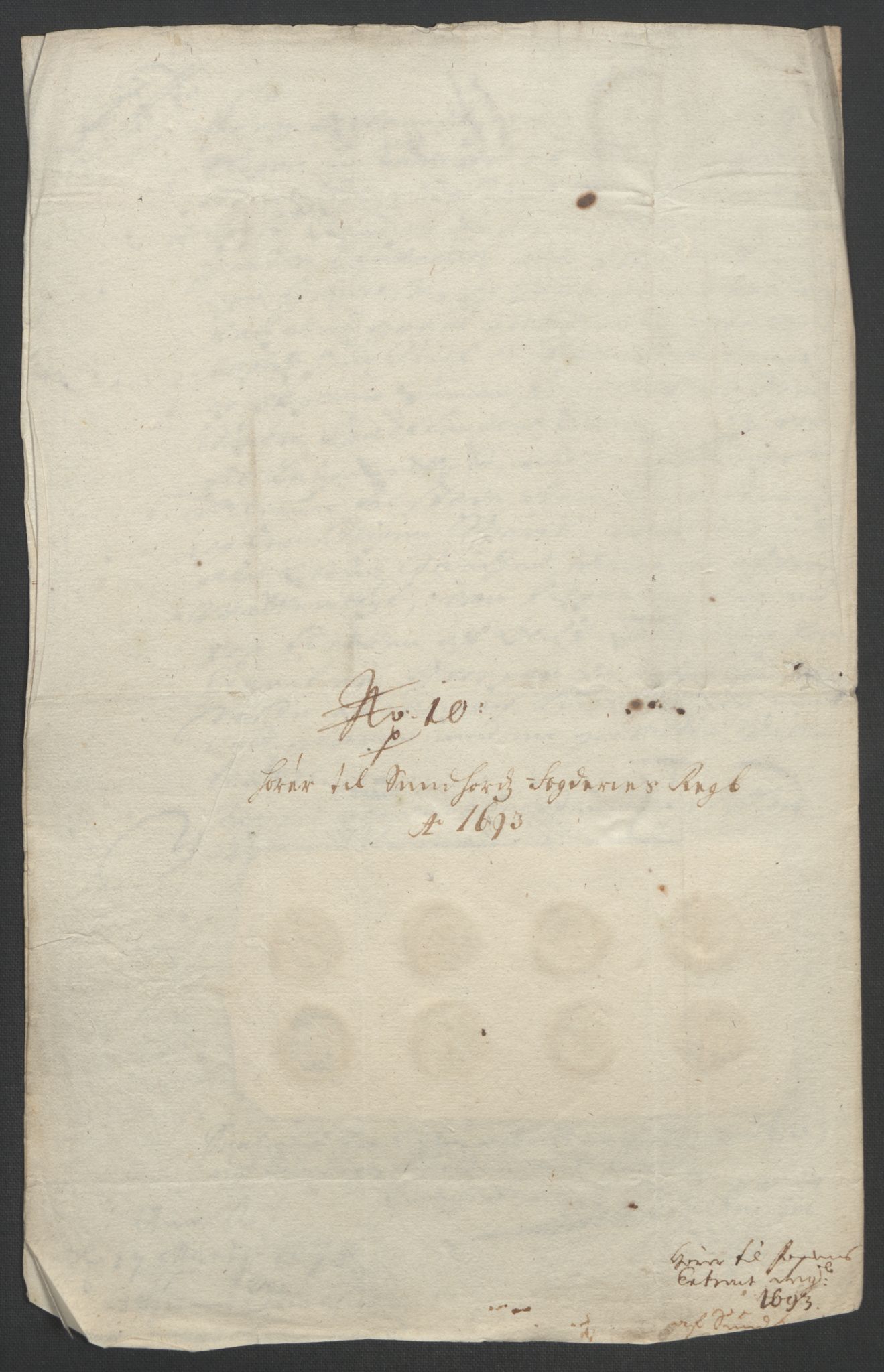 Rentekammeret inntil 1814, Reviderte regnskaper, Fogderegnskap, AV/RA-EA-4092/R48/L2974: Fogderegnskap Sunnhordland og Hardanger, 1693, p. 128