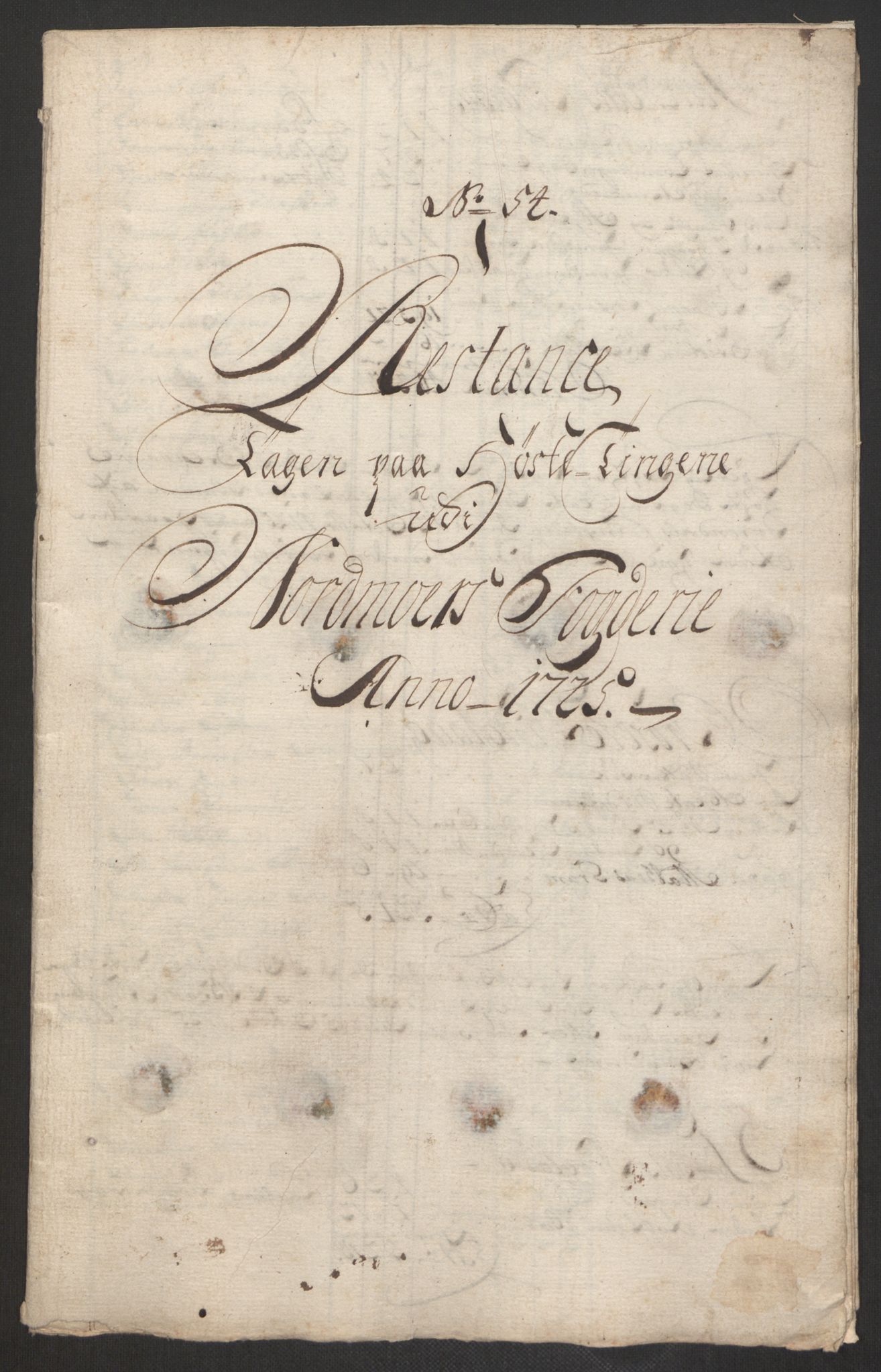 Rentekammeret inntil 1814, Reviderte regnskaper, Fogderegnskap, RA/EA-4092/R56/L3758: Fogderegnskap Nordmøre, 1725, p. 299