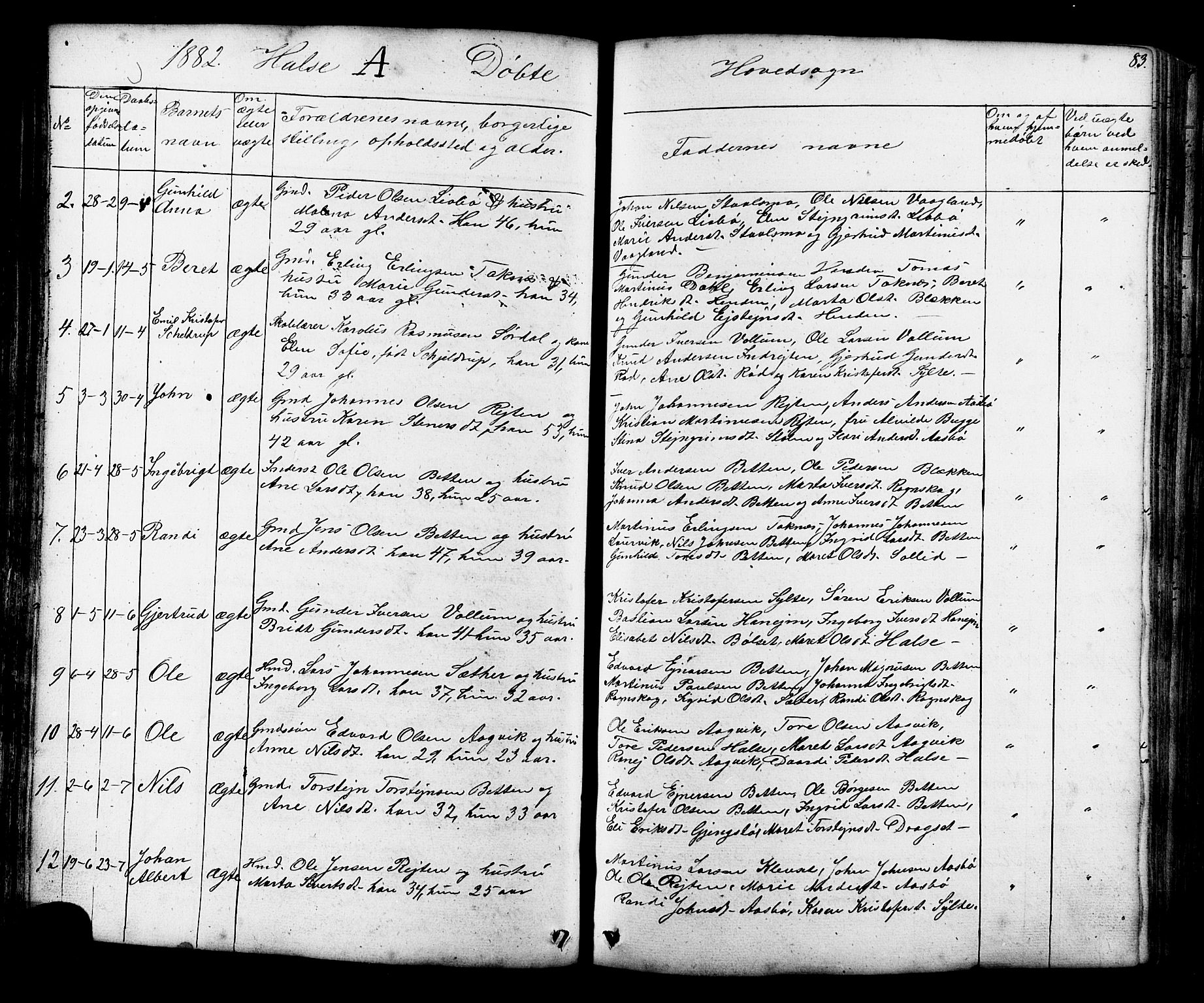 Ministerialprotokoller, klokkerbøker og fødselsregistre - Møre og Romsdal, AV/SAT-A-1454/576/L0890: Parish register (copy) no. 576C01, 1837-1908, p. 83