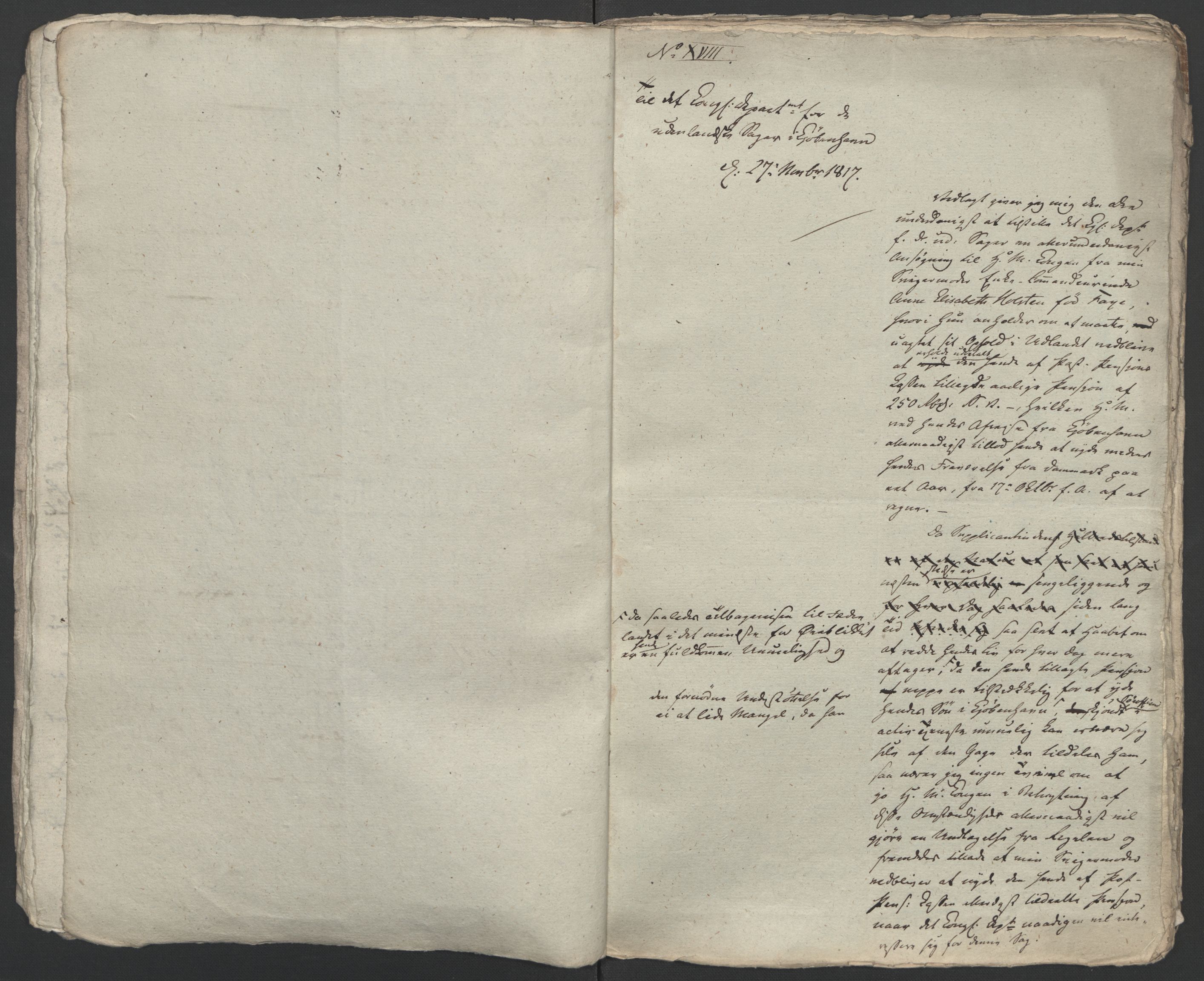 Faye, Andreas, AV/RA-PA-0015/F/Fh/L0026/0004: -- / Geheime-legationsraad Irgens-Berghs breve i consept 1817-1827, p. 10
