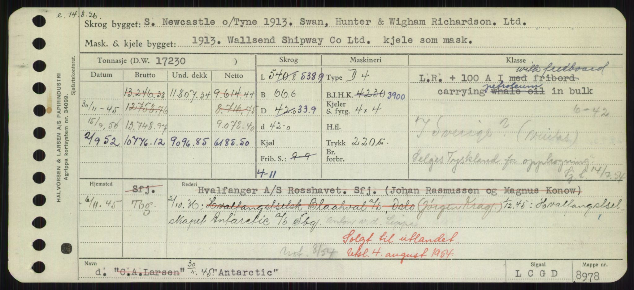 Sjøfartsdirektoratet med forløpere, Skipsmålingen, RA/S-1627/H/Hd/L0001: Fartøy, A-Anv, p. 781