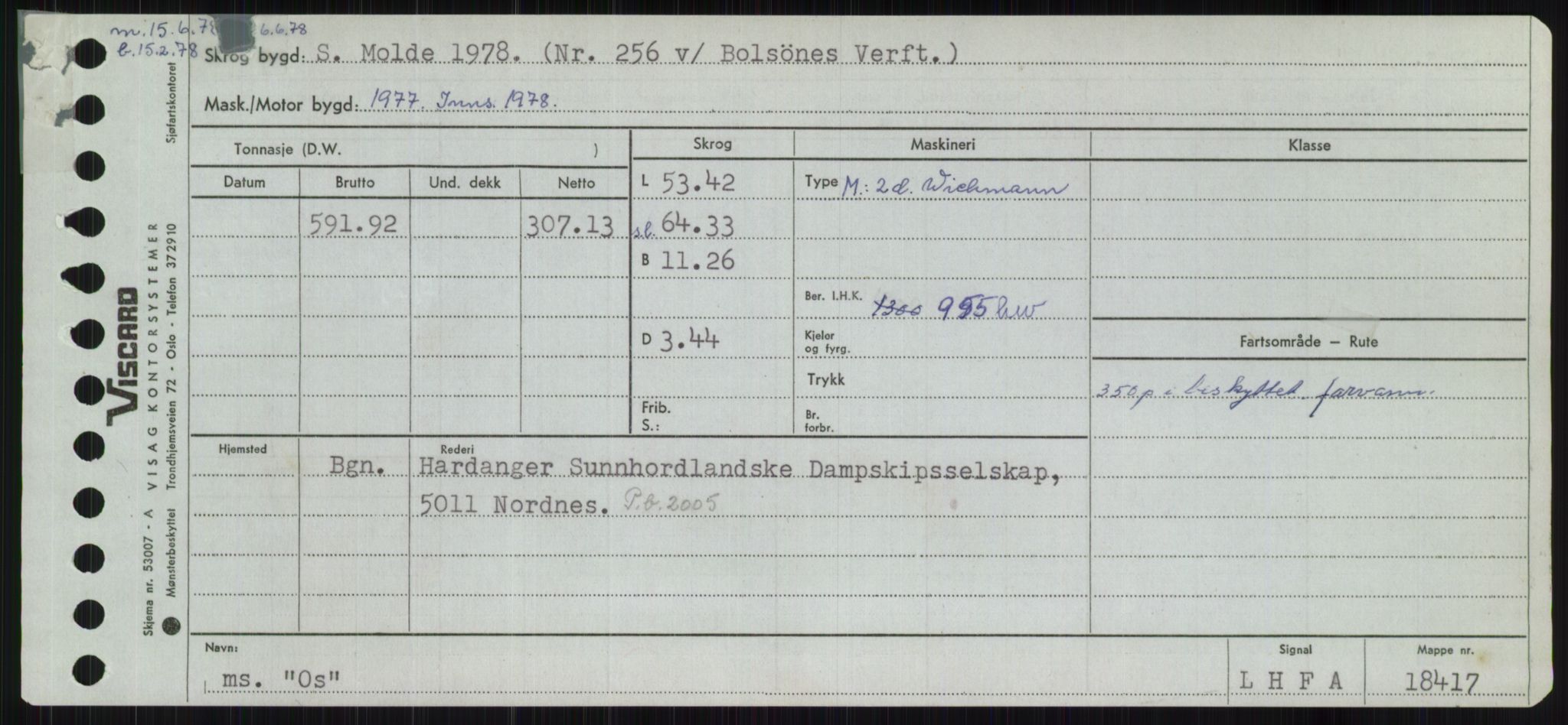 Sjøfartsdirektoratet med forløpere, Skipsmålingen, RA/S-1627/H/Ha/L0004/0002: Fartøy, Mas-R / Fartøy, Odin-R, p. 139