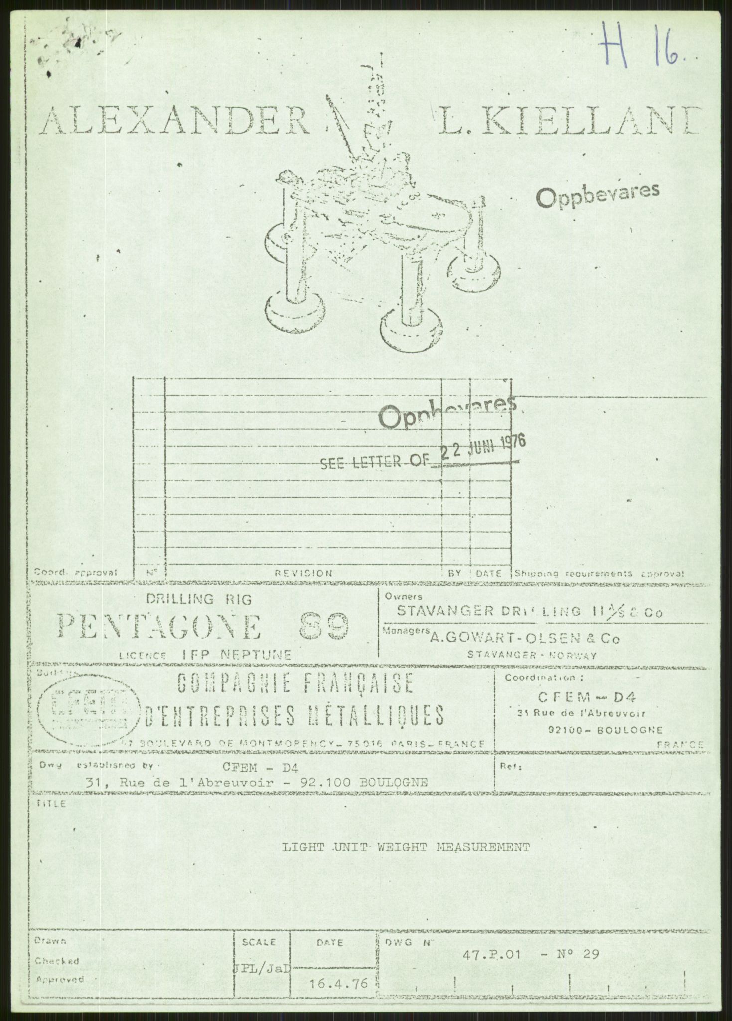 Justisdepartementet, Granskningskommisjonen ved Alexander Kielland-ulykken 27.3.1980, RA/S-1165/D/L0024: A Alexander L. Kielland (A1-A2, A7-A9, A14, A22, A16 av 31)/ E CFEM (E1, E3-E6 av 27)/ F Richard Ducros (Doku.liste + F1-F6 av 8)/ H Sjøfartsdirektoratet/Skipskontrollen (H12, H14-H16, H44, H49, H51 av 52), 1980-1981, p. 934