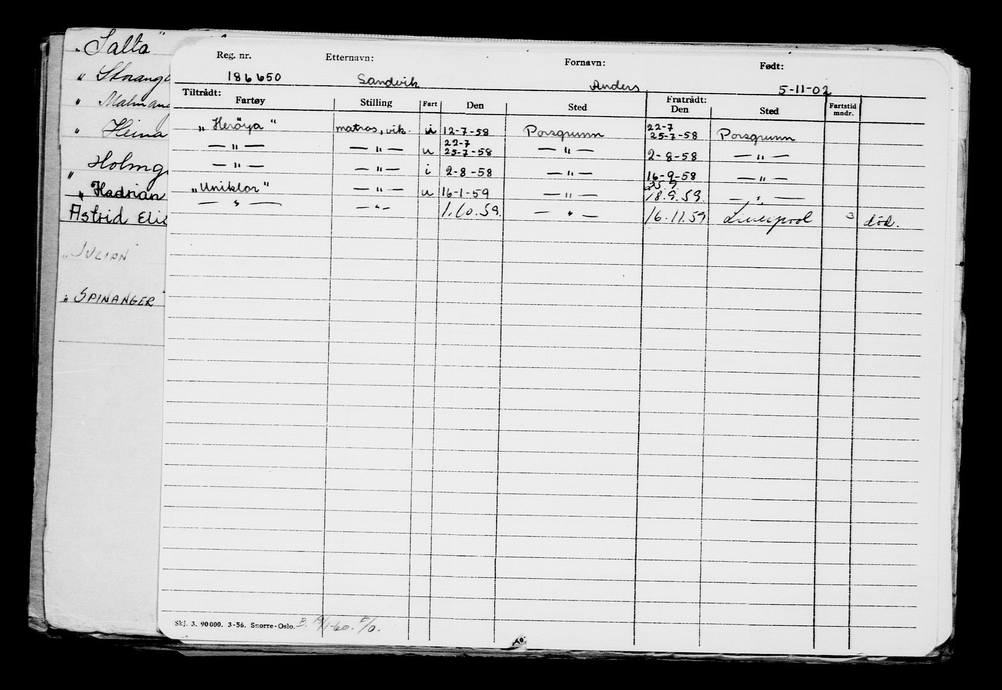 Direktoratet for sjømenn, AV/RA-S-3545/G/Gb/L0047: Hovedkort, 1902-1903, p. 36