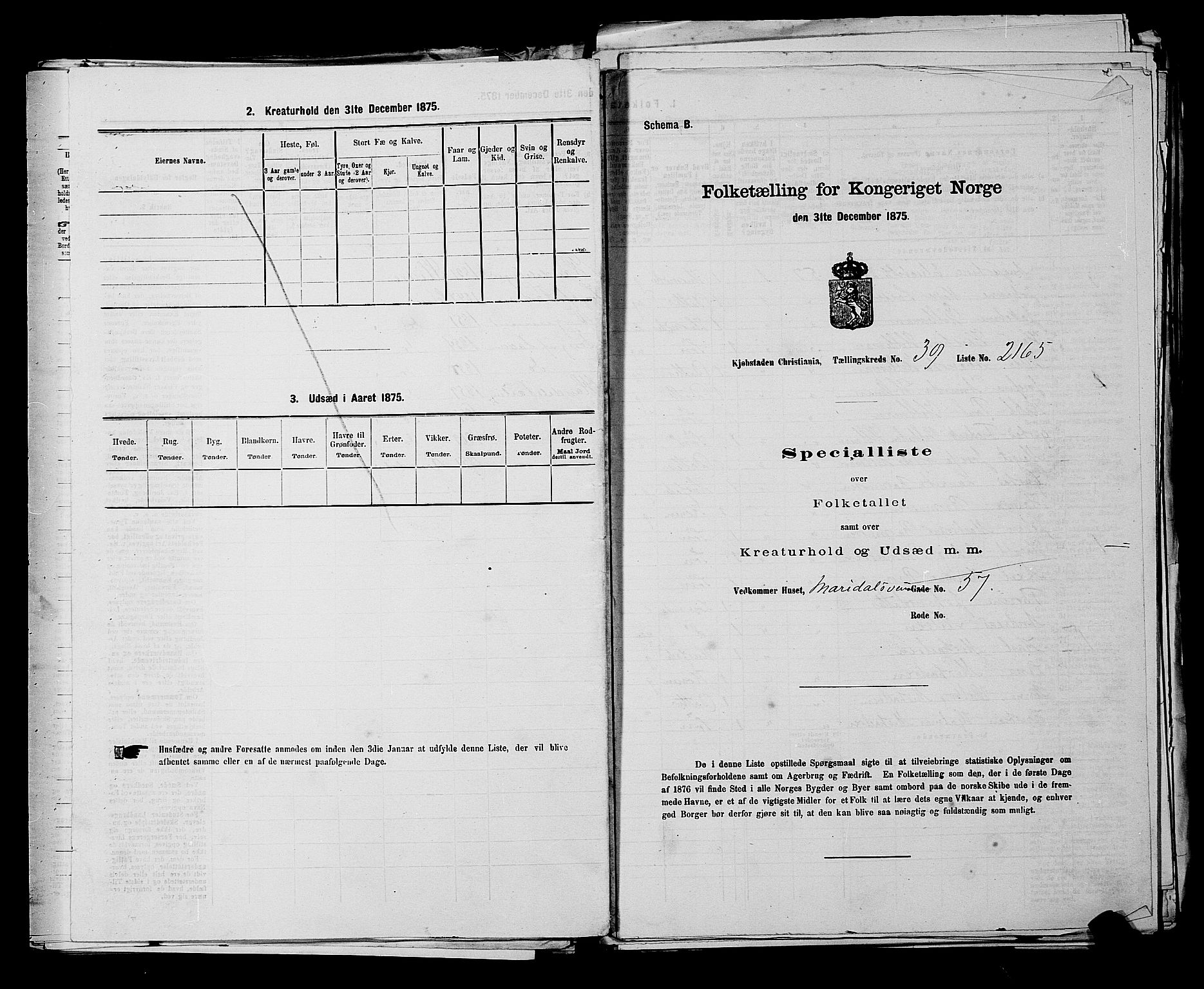 RA, 1875 census for 0301 Kristiania, 1875, p. 6169