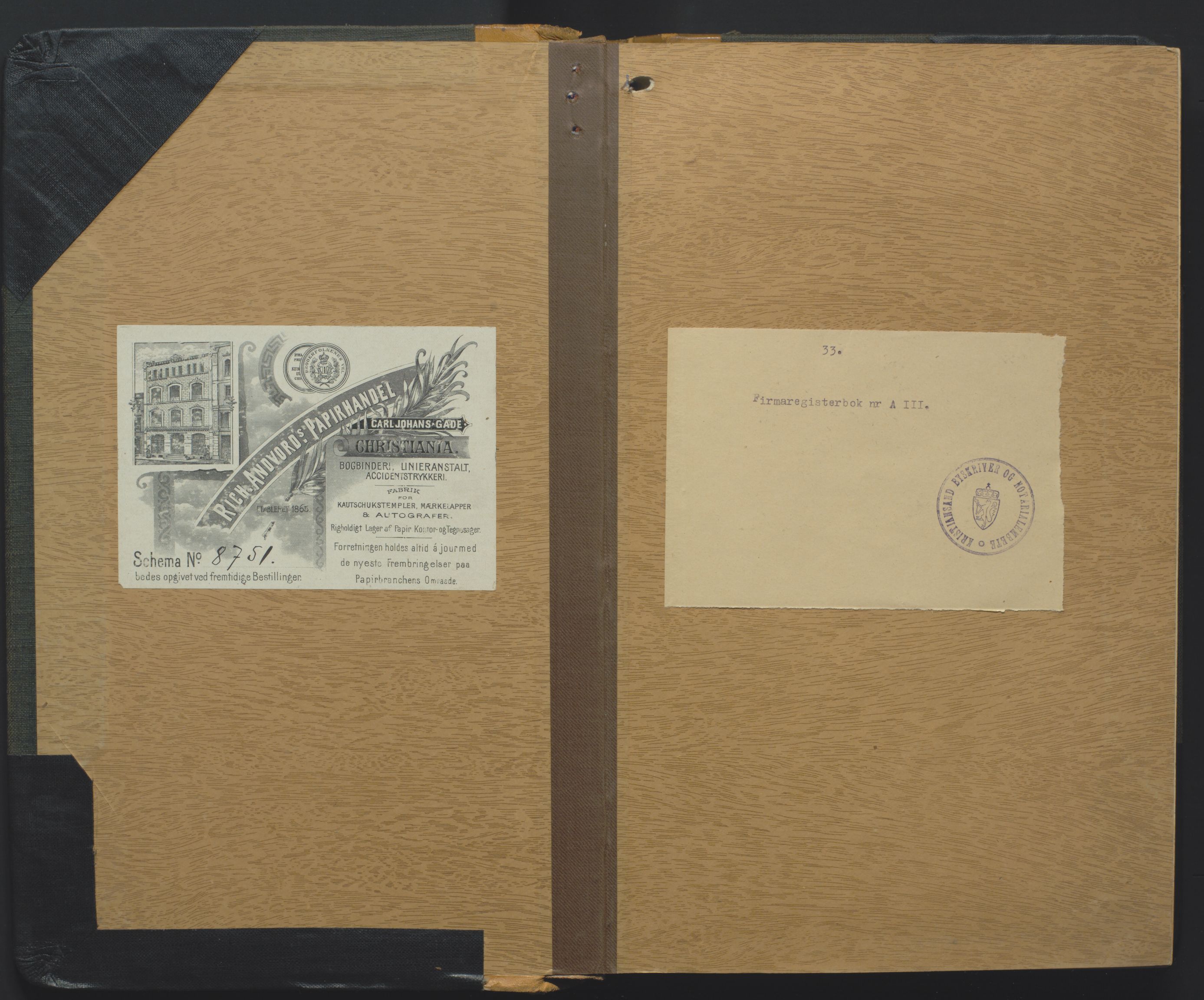 Kristiansand byrett, AV/SAK-1223-0001/K/Kb/L0004: Handelsregister A III, 1904-1916
