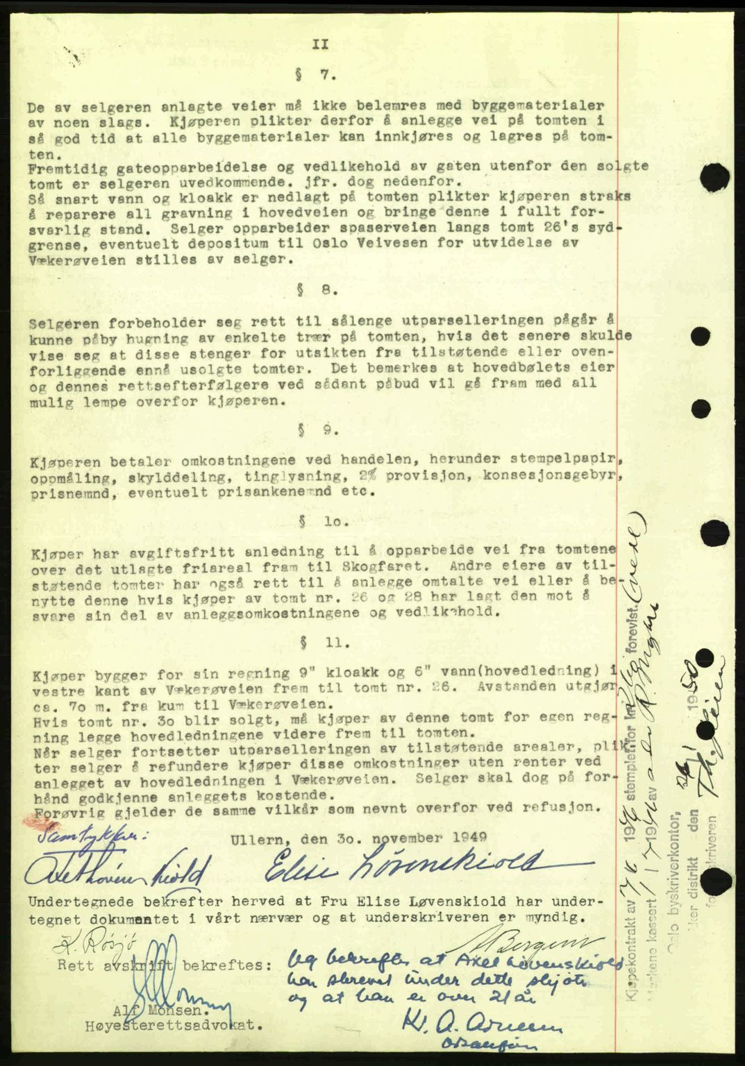 Oslo byskriverembete, AV/SAO-A-10227/G/Gb/Gbd/Gbda/L0017: Mortgage book no. A215, 1949-1950, Diary no: : 1021/1950