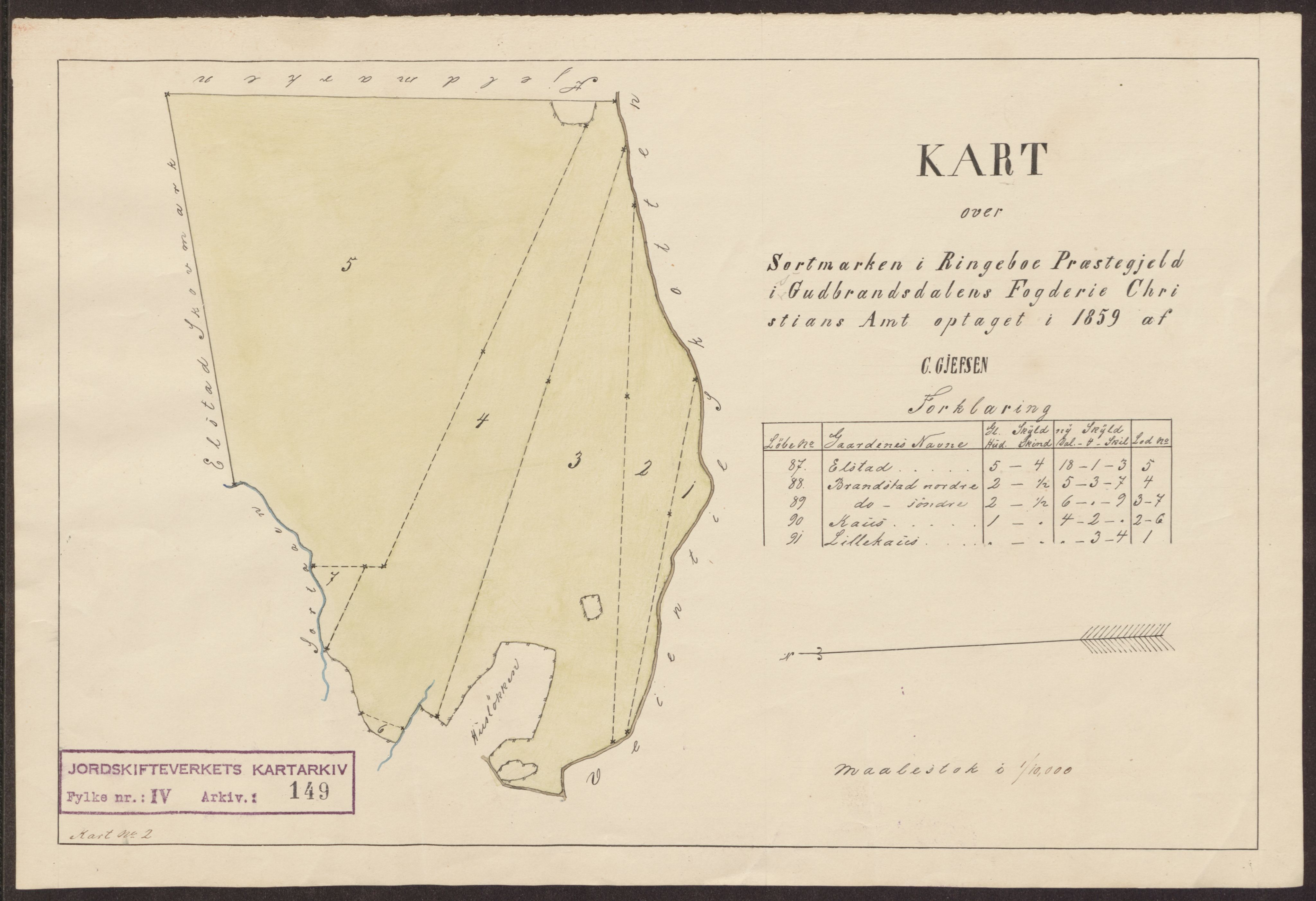 Jordskifteverkets kartarkiv, AV/RA-S-3929/T, 1859-1988, p. 197