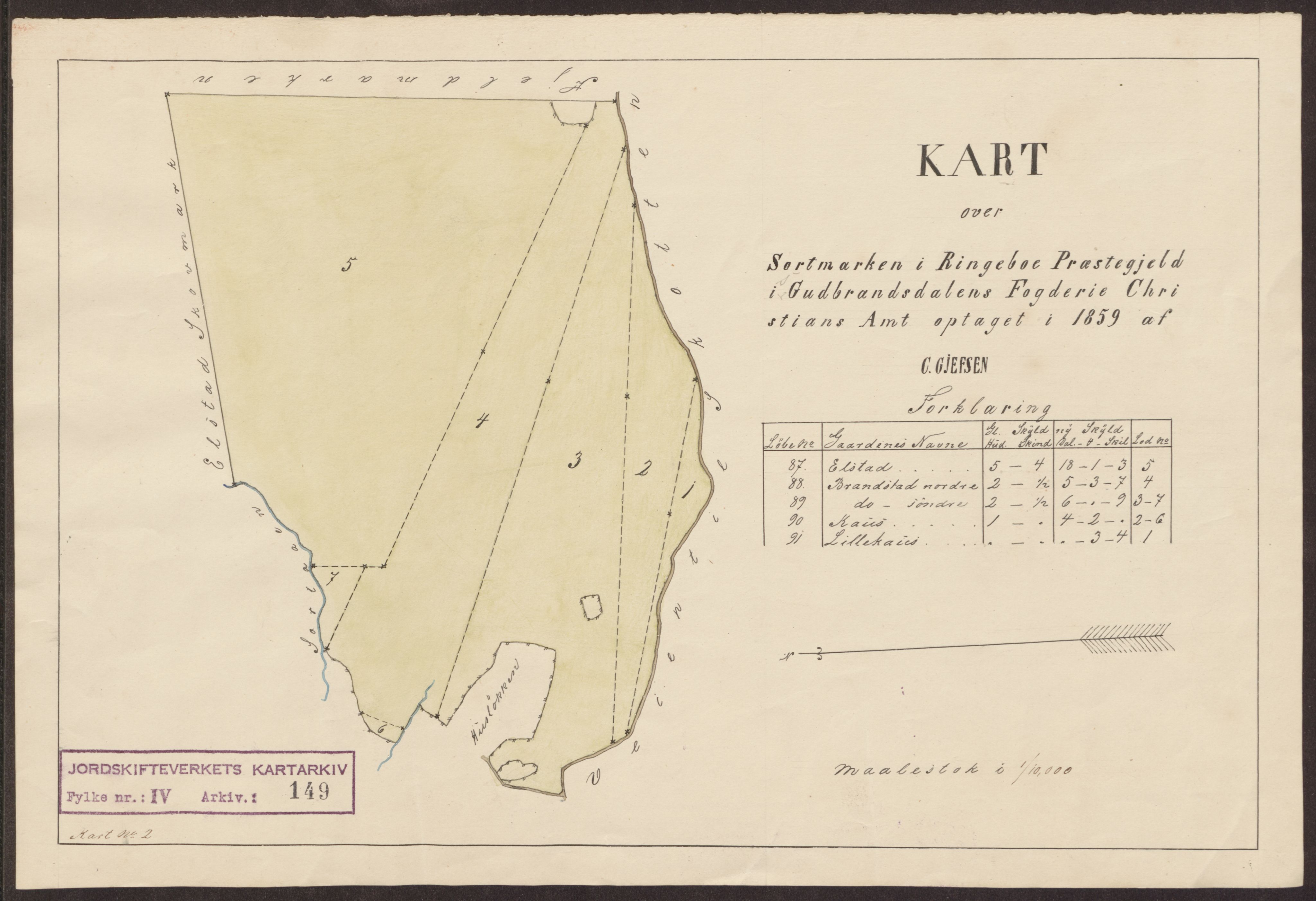 Jordskifteverkets kartarkiv, RA/S-3929/T, 1859-1988, p. 197