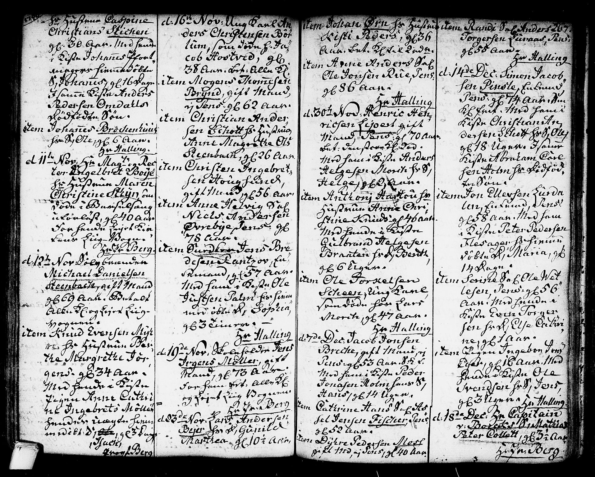 Kongsberg kirkebøker, SAKO/A-22/F/Fa/L0007: Parish register (official) no. I 7, 1795-1816, p. 267