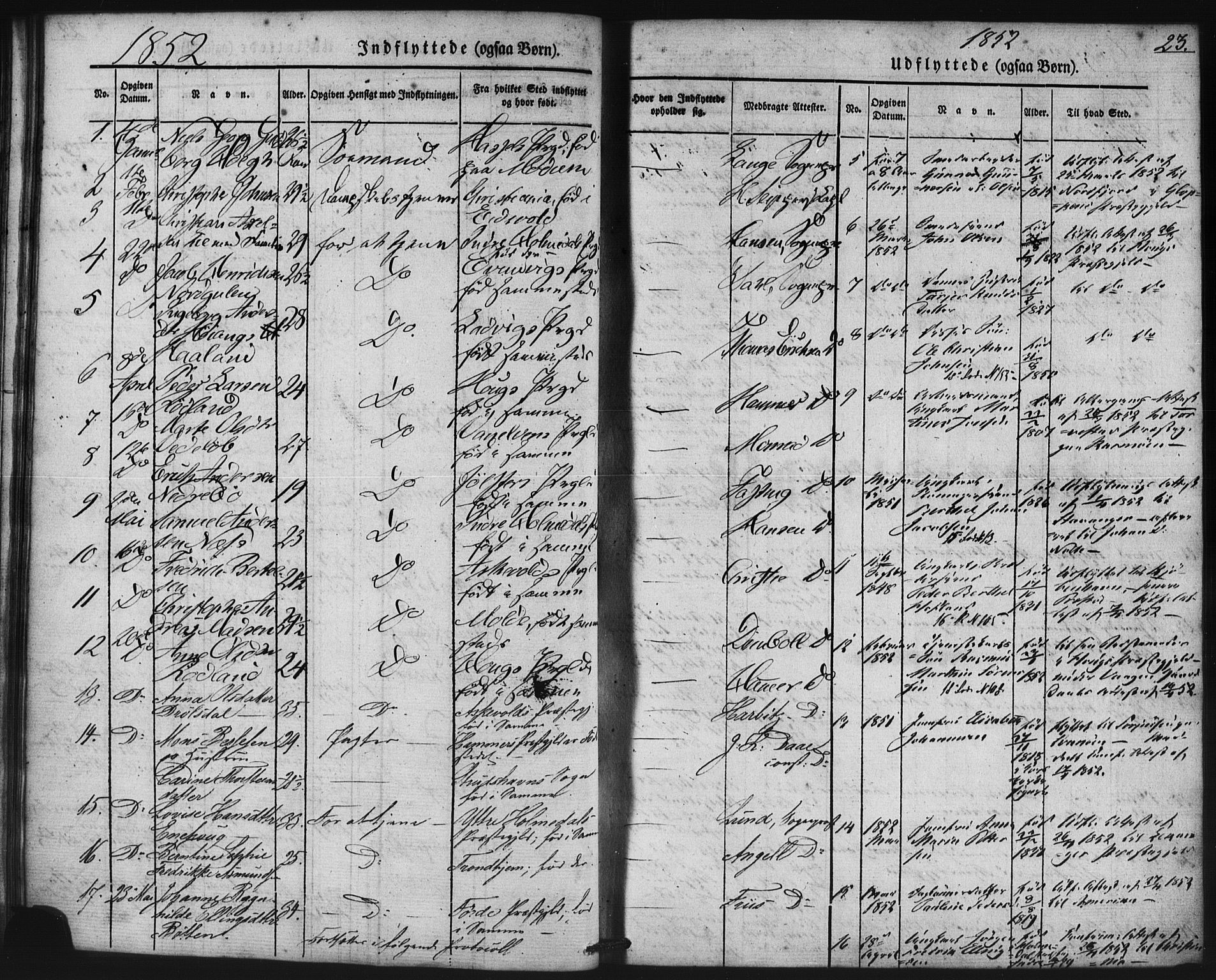 Domkirken sokneprestembete, SAB/A-74801/H/Haa/L0046: Parish register (official) no. F 1, 1841-1852, p. 23