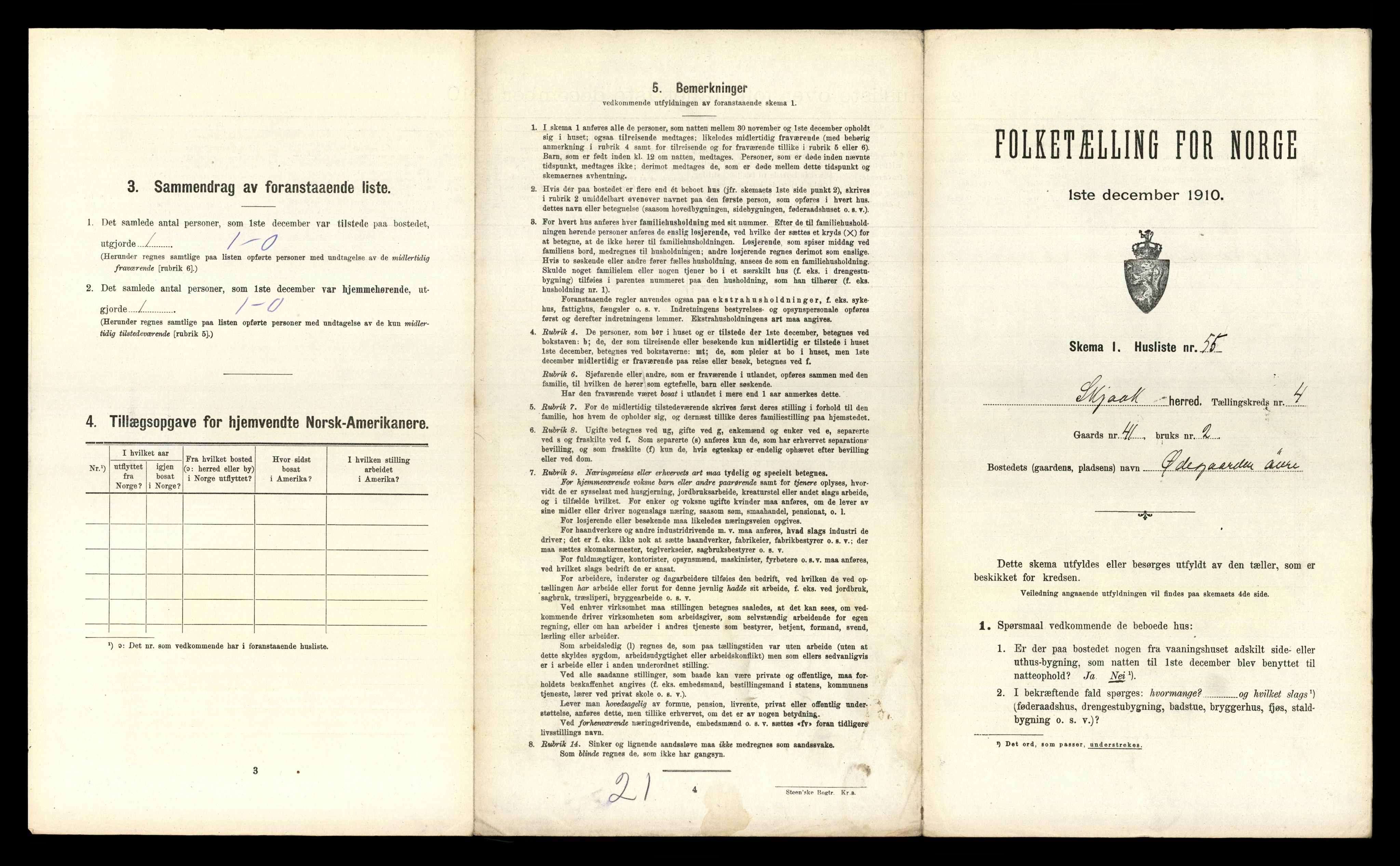 RA, 1910 census for Skjåk, 1910, p. 512