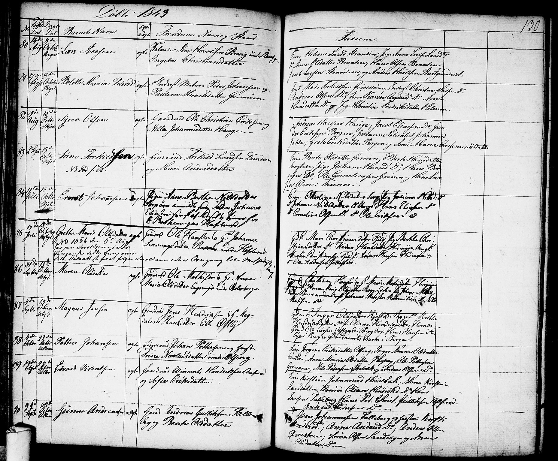 Skjeberg prestekontor Kirkebøker, AV/SAO-A-10923/F/Fa/L0005: Parish register (official) no. I 5, 1830-1845, p. 130