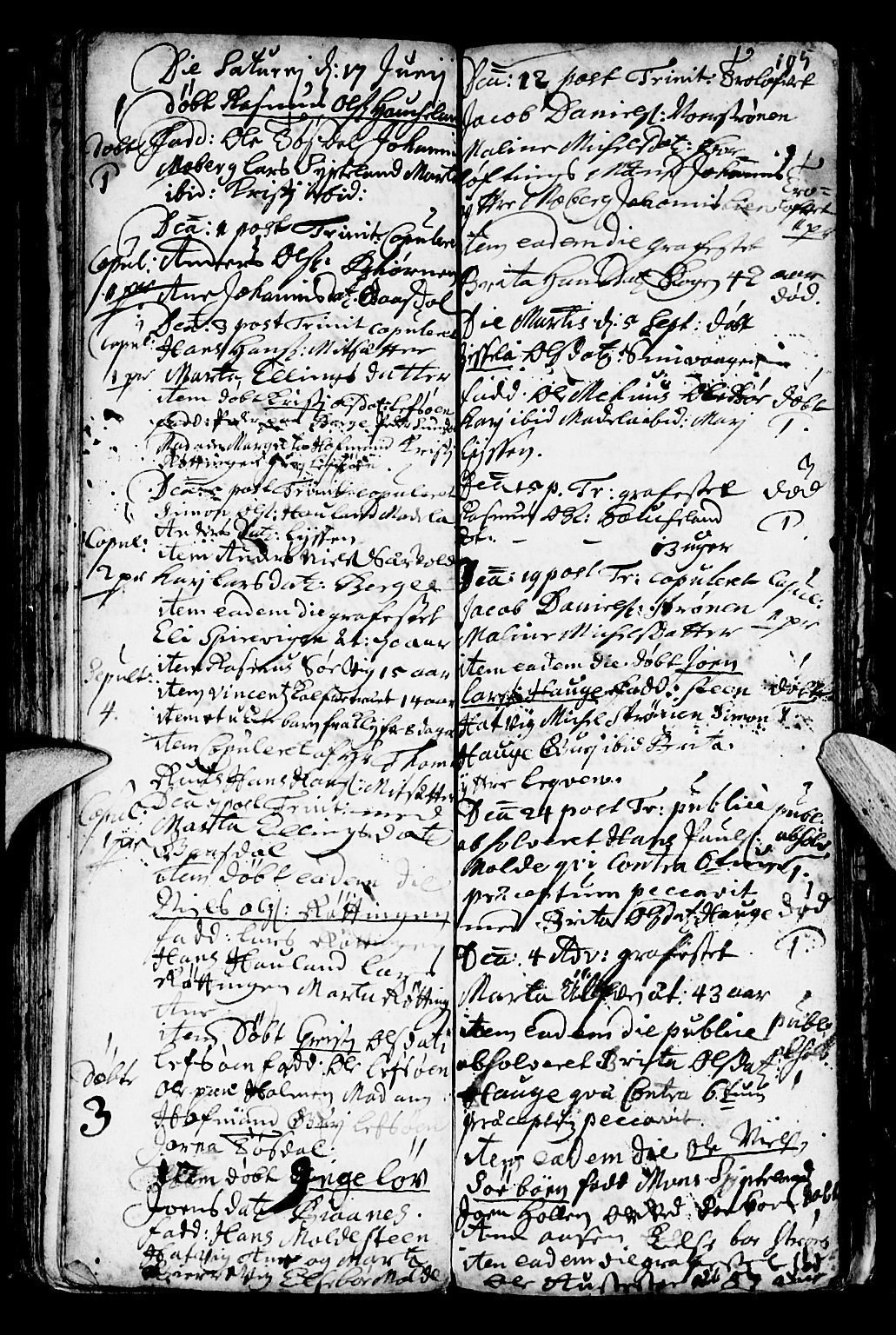 Os sokneprestembete, SAB/A-99929: Parish register (official) no. A 1, 1669-1722, p. 105