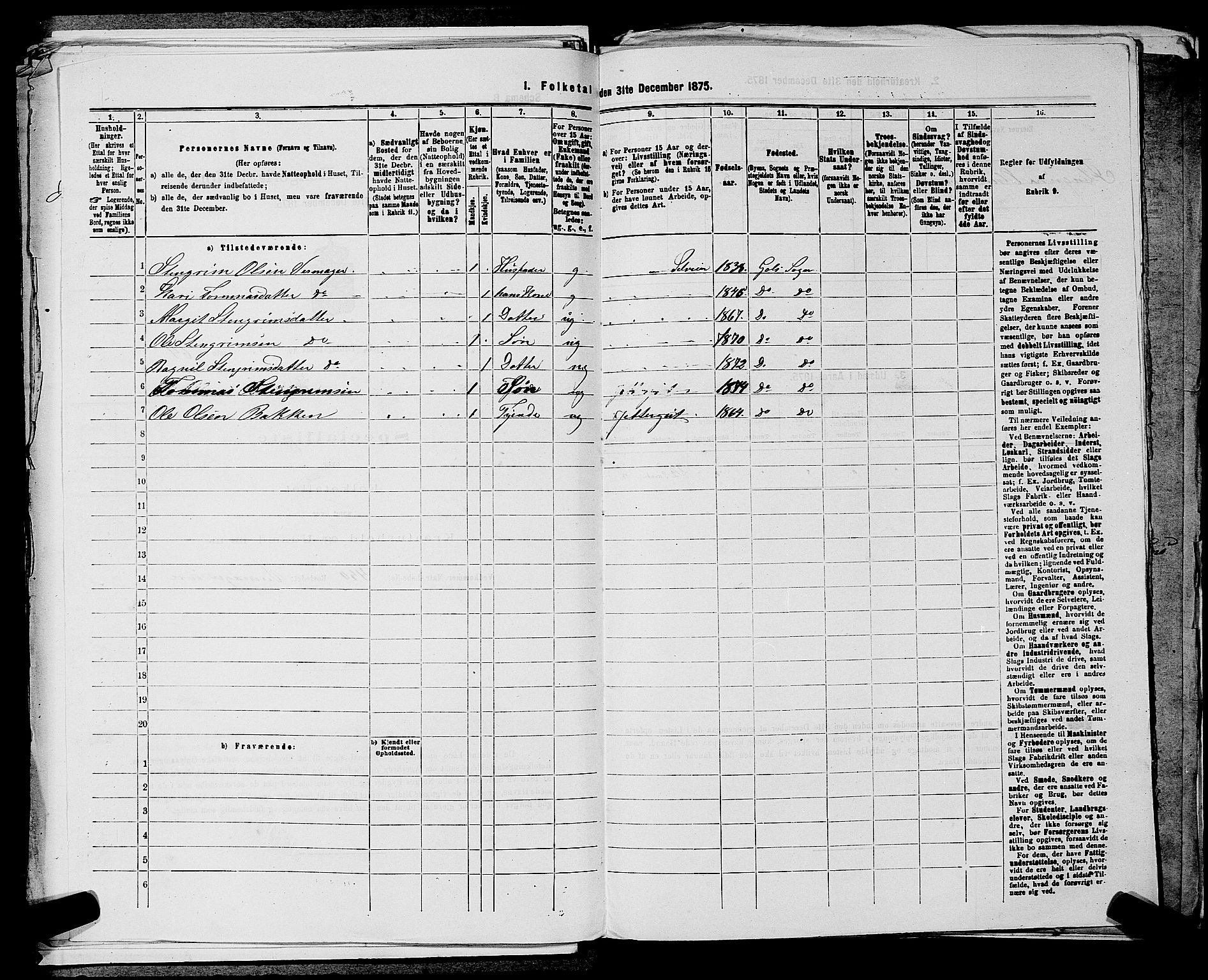 SAKO, 1875 census for 0617P Gol, 1875, p. 585