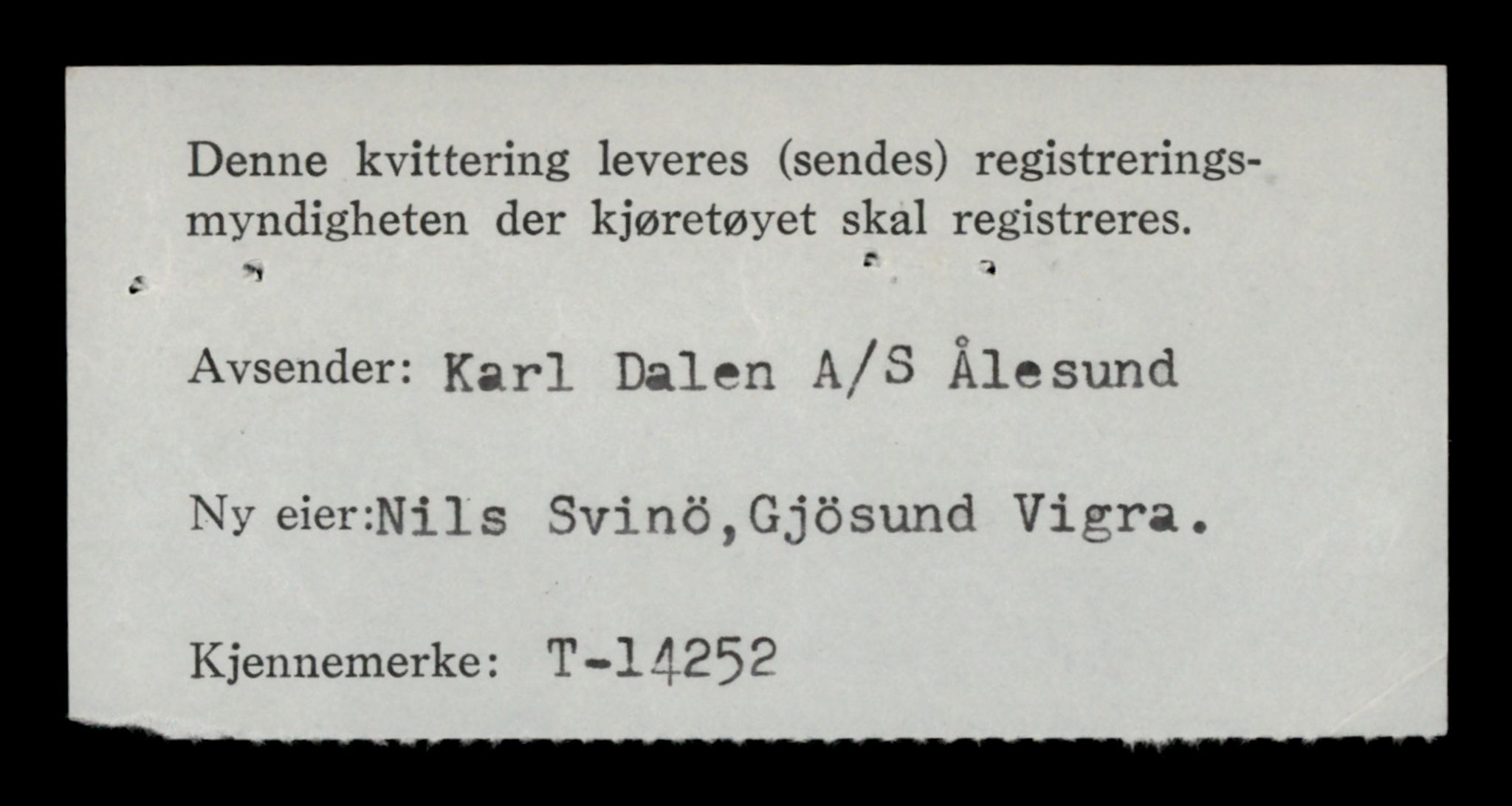 Møre og Romsdal vegkontor - Ålesund trafikkstasjon, AV/SAT-A-4099/F/Fe/L0044: Registreringskort for kjøretøy T 14205 - T 14319, 1927-1998, p. 1385