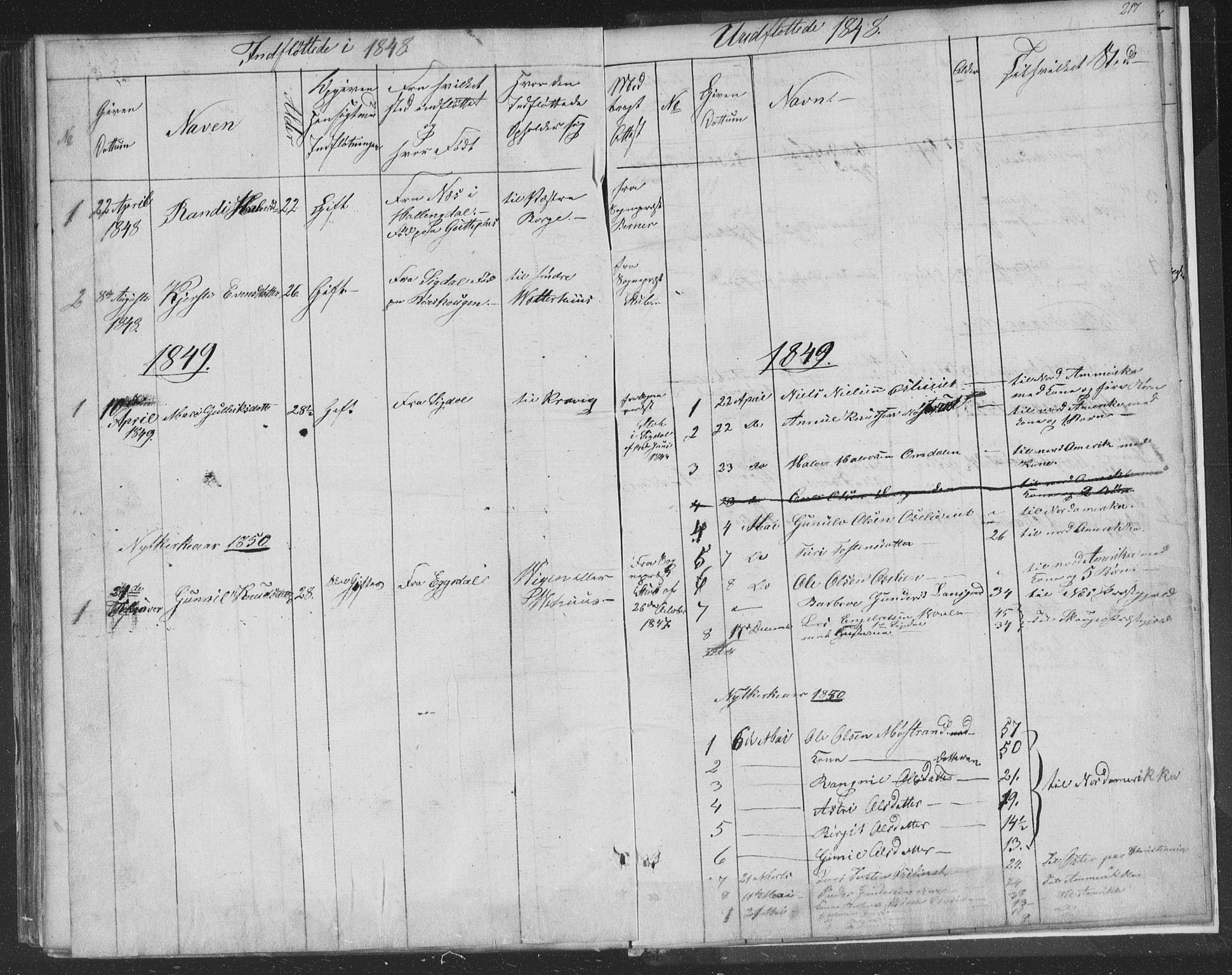 Nore kirkebøker, AV/SAKO-A-238/F/Fa/L0001: Parish register (official) no. I 1, 1836-1855, p. 217