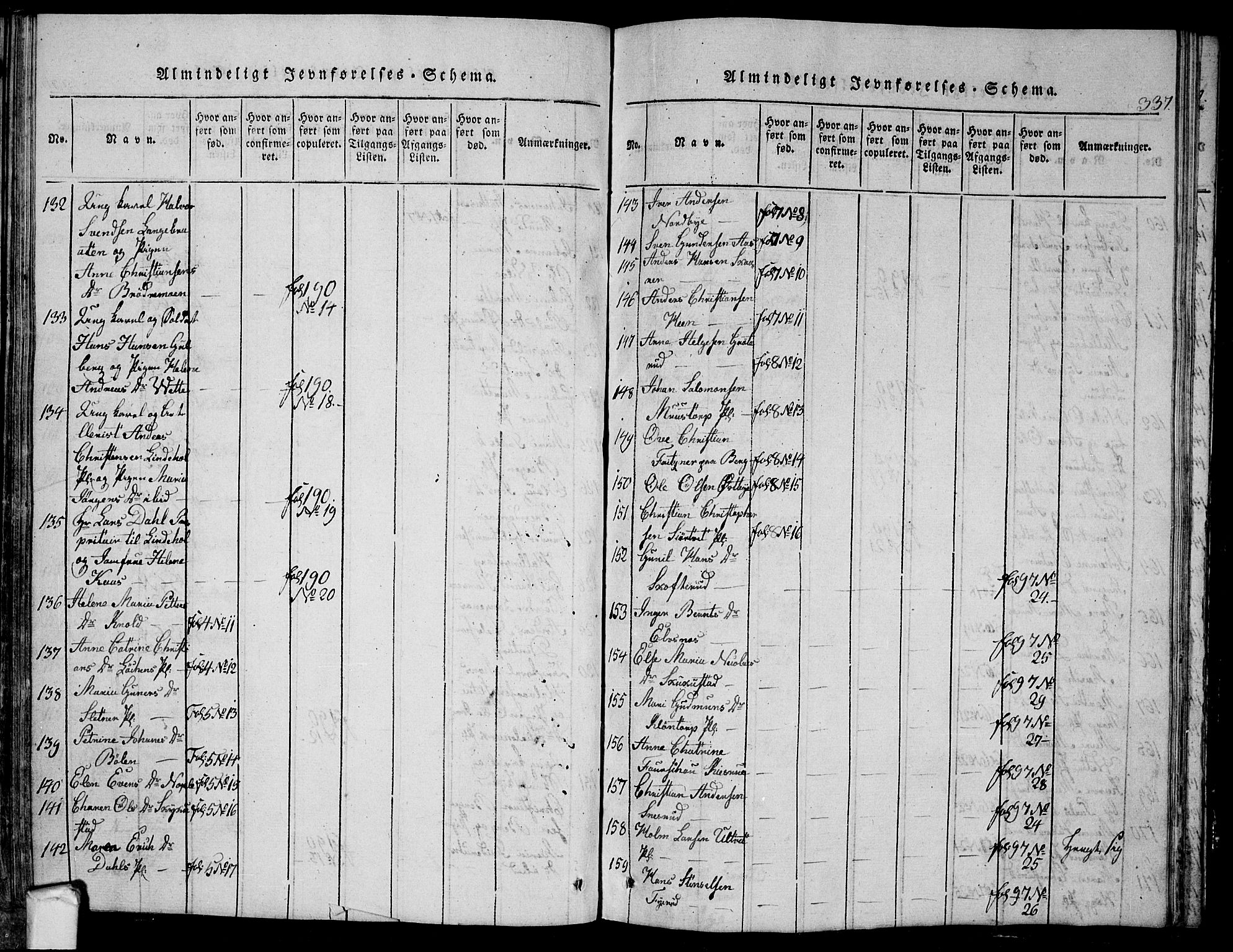 Eidsberg prestekontor Kirkebøker, AV/SAO-A-10905/G/Ga/L0001: Parish register (copy) no. I 1, 1814-1831, p. 337