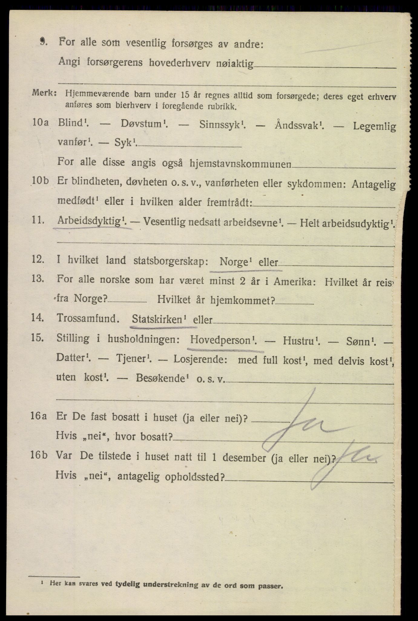 SAH, 1920 census for Nord-Aurdal, 1920, p. 2035