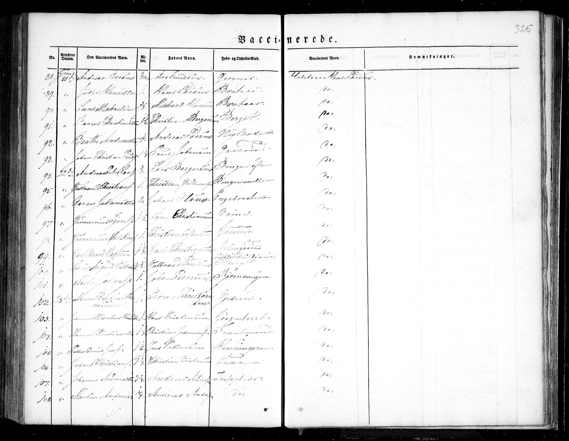 Trøgstad prestekontor Kirkebøker, AV/SAO-A-10925/F/Fa/L0007: Parish register (official) no. I 7, 1845-1854, p. 325