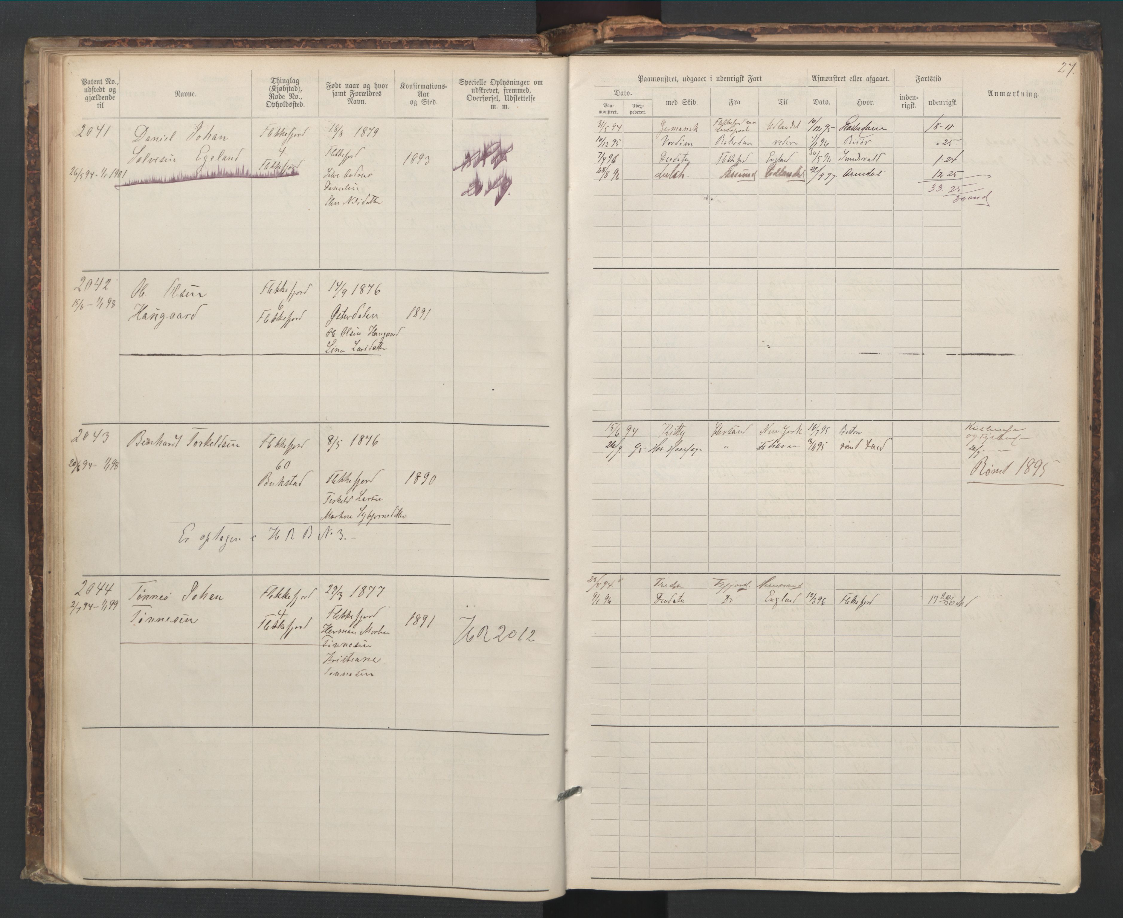 Flekkefjord mønstringskrets, AV/SAK-2031-0018/F/Fa/L0006: Annotasjonsrulle nr 1916-2964 med register, Æ-3, 1891-1948, p. 56