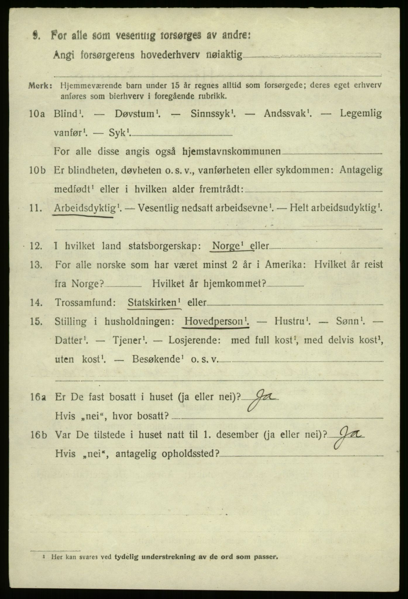 SAB, 1920 census for Bremanger, 1920, p. 5415