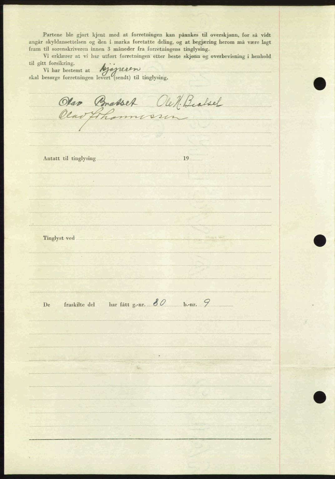 Romsdal sorenskriveri, AV/SAT-A-4149/1/2/2C: Mortgage book no. A23, 1947-1947, Diary no: : 1670/1947