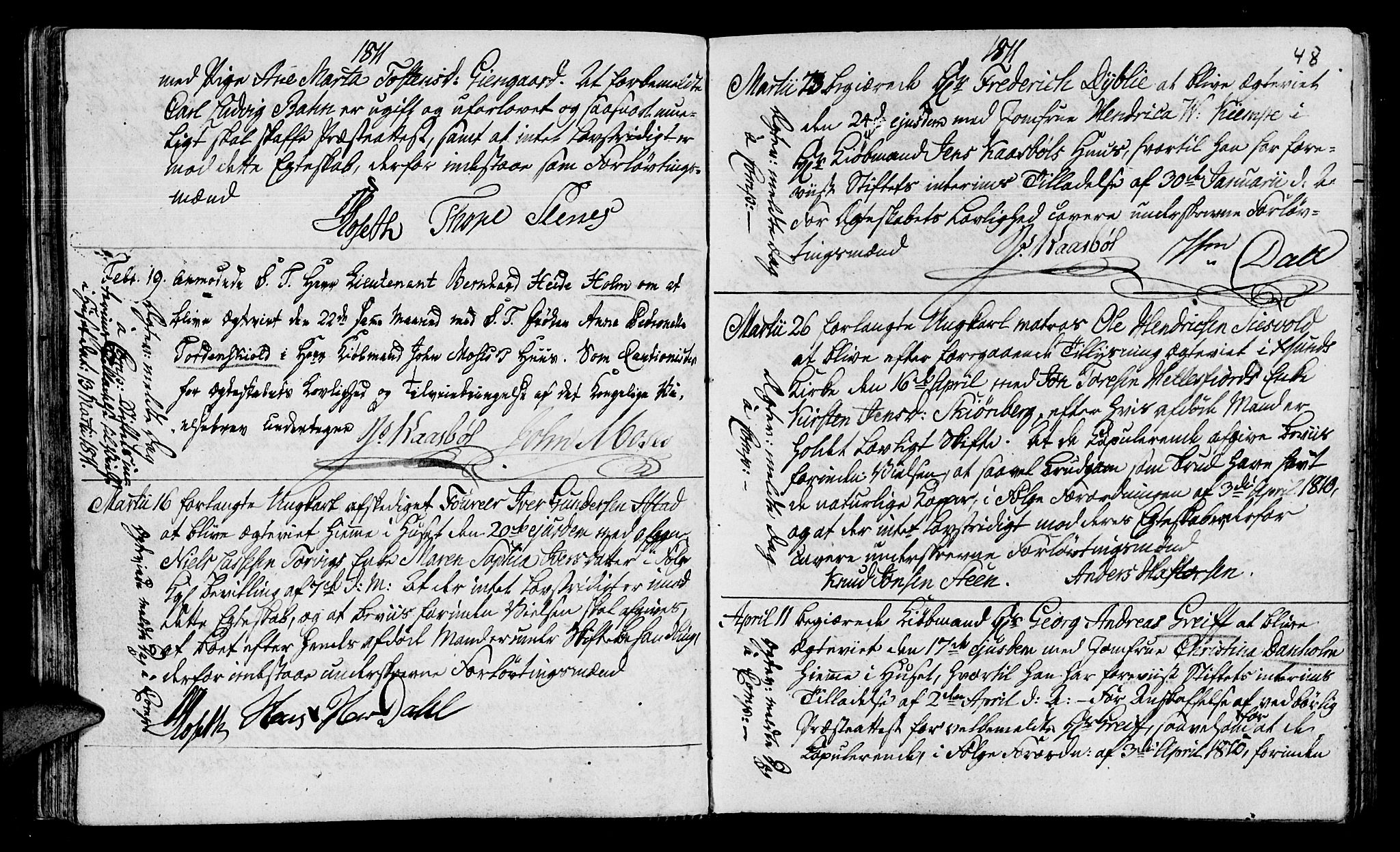 Ministerialprotokoller, klokkerbøker og fødselsregistre - Møre og Romsdal, AV/SAT-A-1454/568/L0795: Parish register (official) no. 568A04, 1802-1845, p. 48