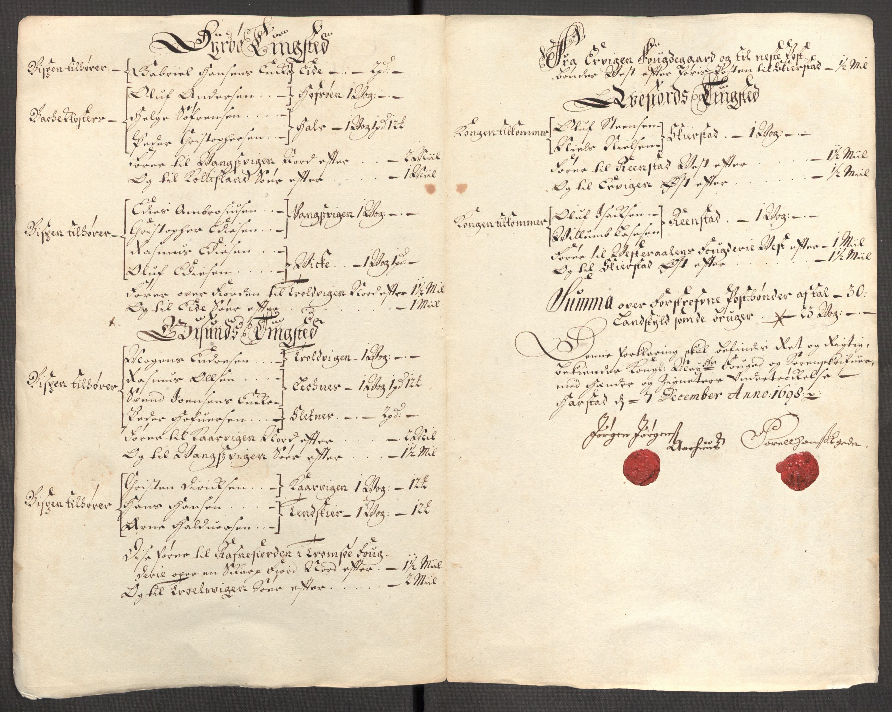 Rentekammeret inntil 1814, Reviderte regnskaper, Fogderegnskap, RA/EA-4092/R68/L4754: Fogderegnskap Senja og Troms, 1697-1699, p. 233