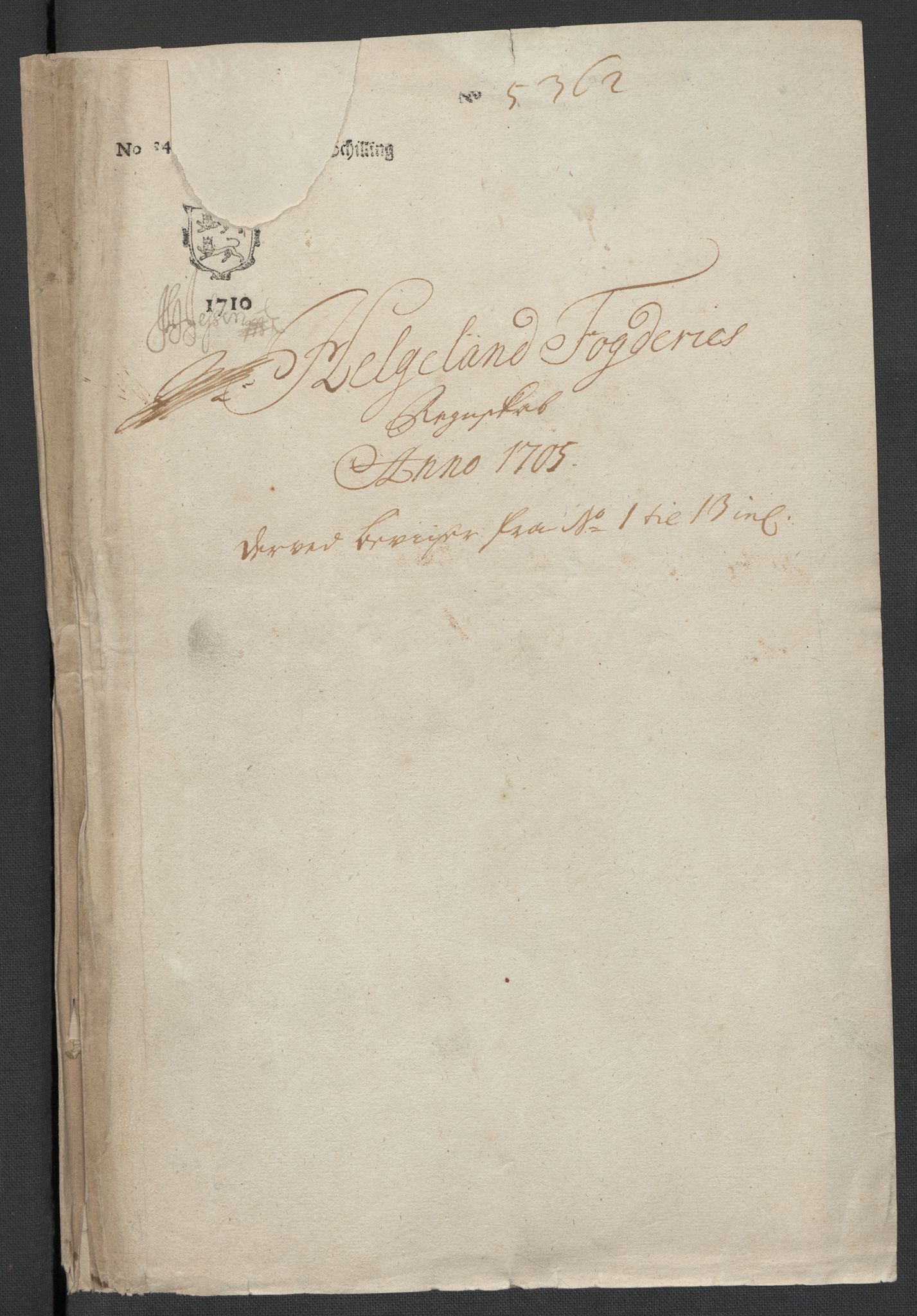 Rentekammeret inntil 1814, Reviderte regnskaper, Fogderegnskap, RA/EA-4092/R65/L4508: Fogderegnskap Helgeland, 1702-1705, p. 352