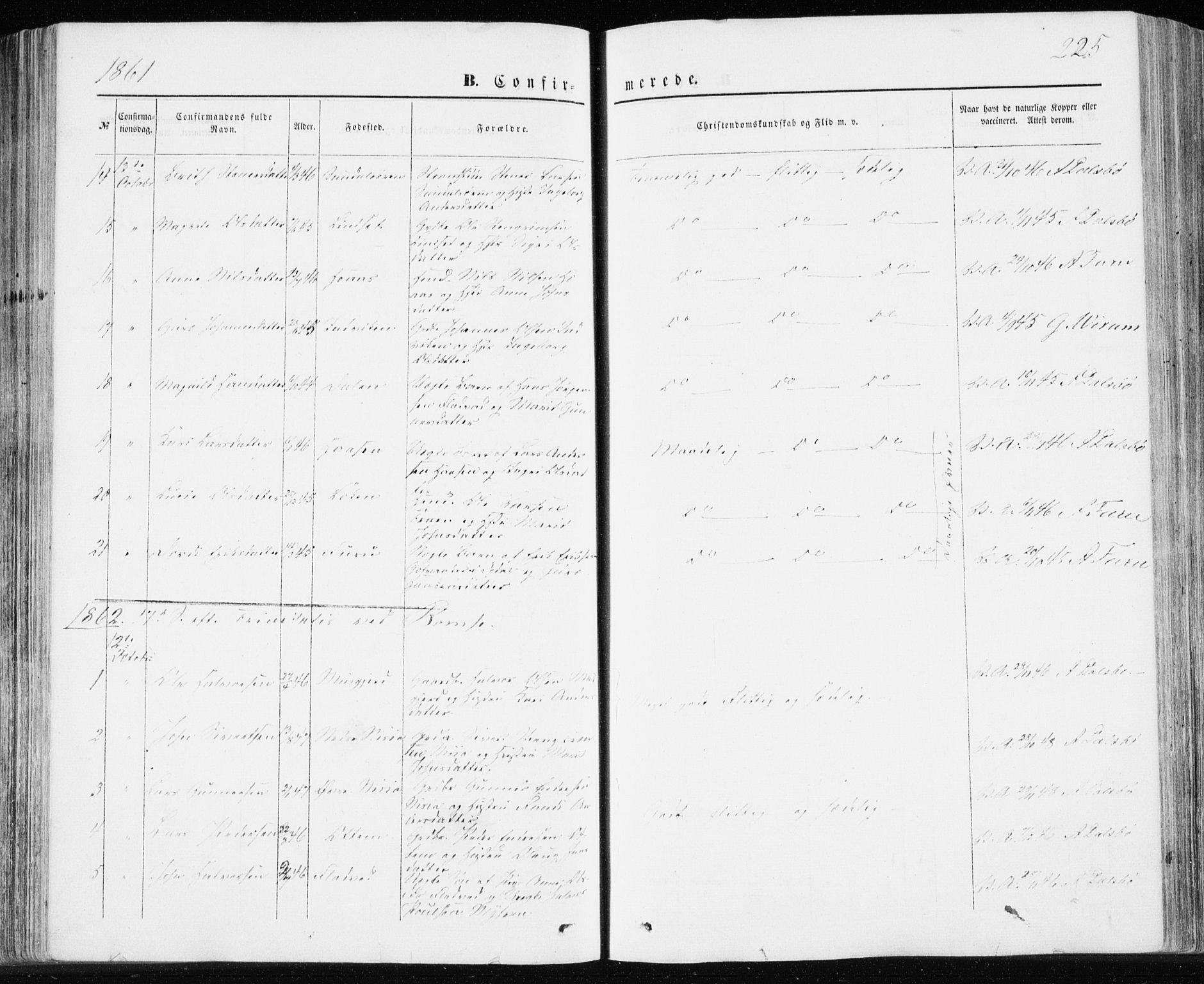 Ministerialprotokoller, klokkerbøker og fødselsregistre - Møre og Romsdal, SAT/A-1454/590/L1013: Parish register (official) no. 590A05, 1847-1877, p. 225