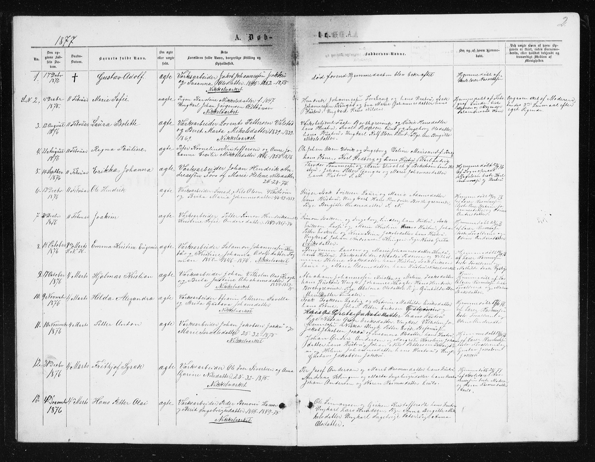 Berg sokneprestkontor, SATØ/S-1318/G/Ga/Gab/L0016klokker: Parish register (copy) no. 16, 1877-1880, p. 2