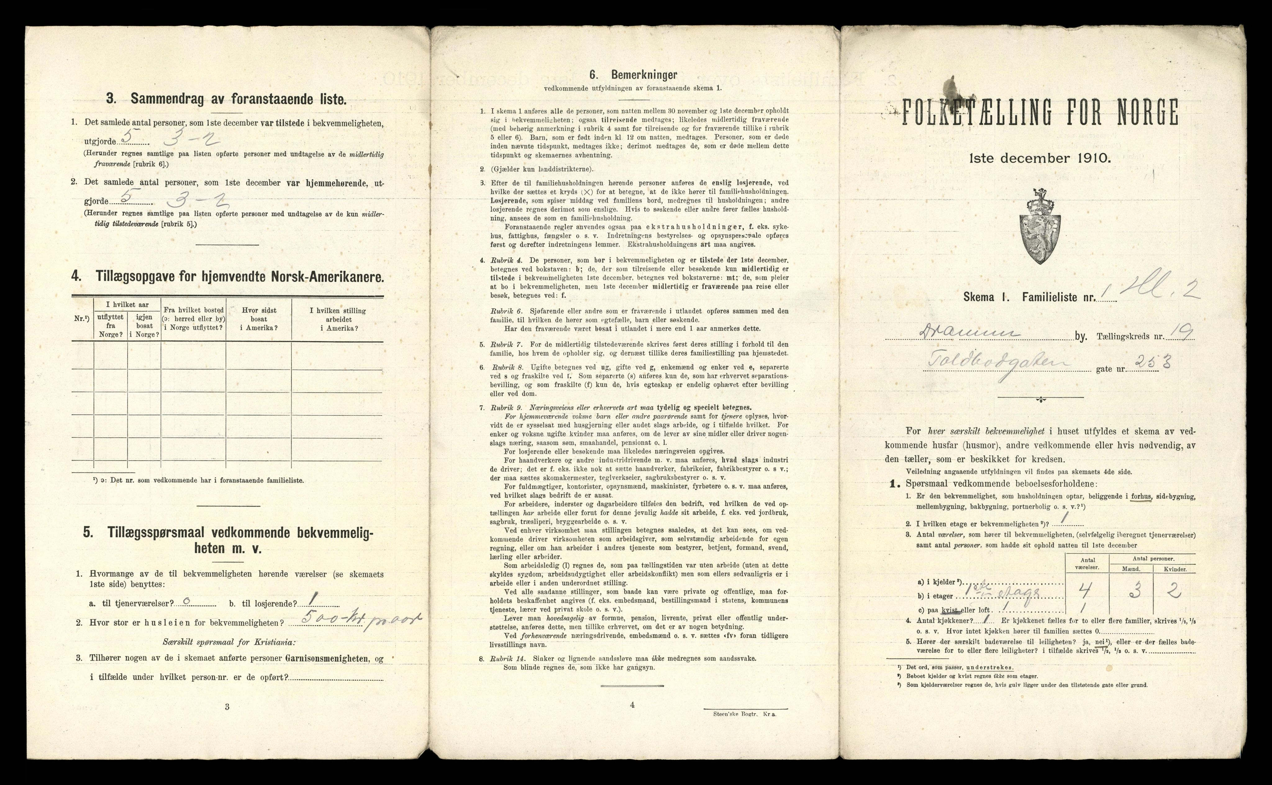 RA, 1910 census for Drammen, 1910, p. 12372