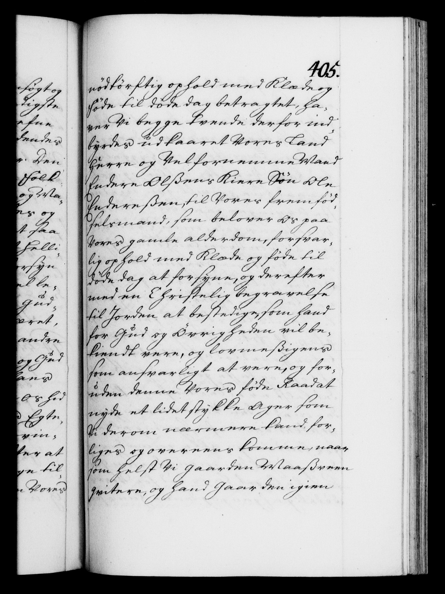 Danske Kanselli 1572-1799, RA/EA-3023/F/Fc/Fca/Fcaa/L0020: Norske registre, 1708-1711, p. 405a