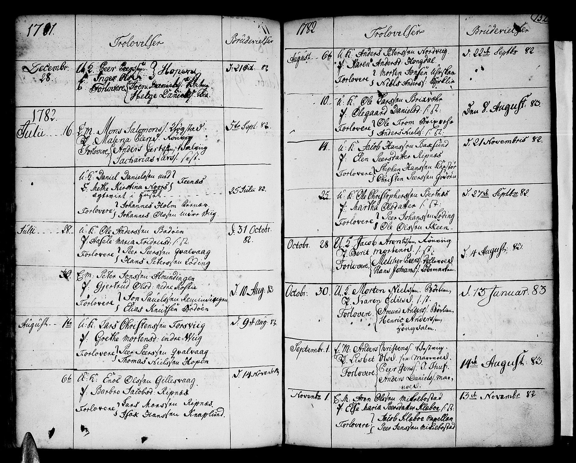 Ministerialprotokoller, klokkerbøker og fødselsregistre - Nordland, AV/SAT-A-1459/801/L0003: Parish register (official) no. 801A03, 1762-1795, p. 152