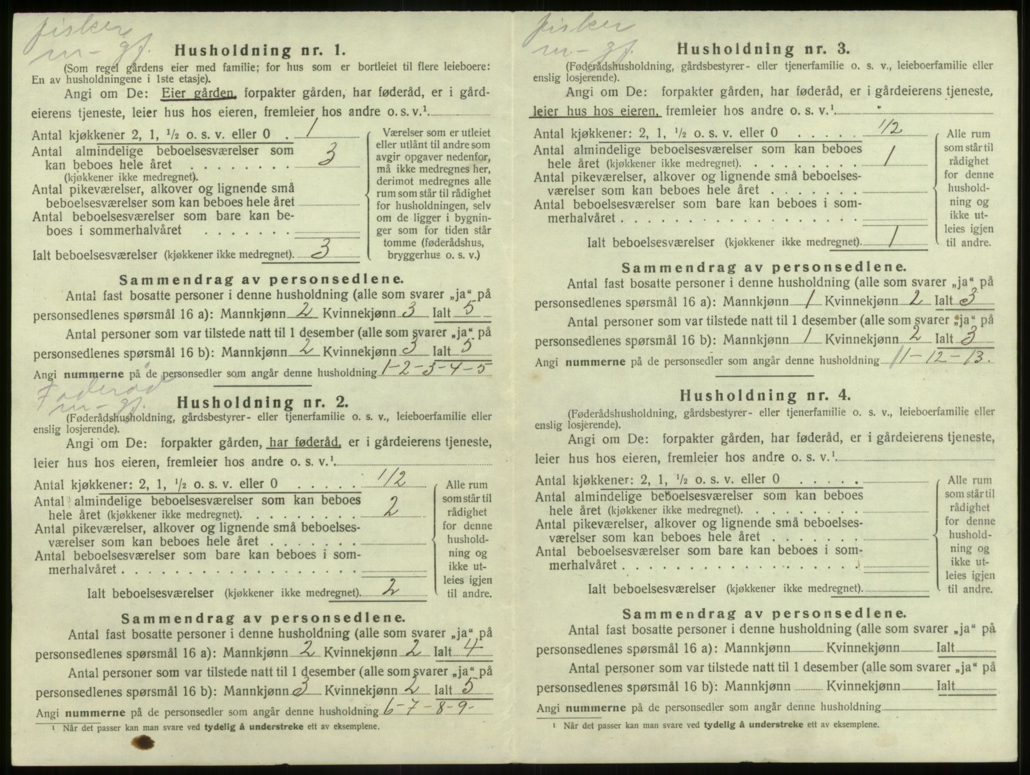 SAB, 1920 census for Bremanger, 1920, p. 623