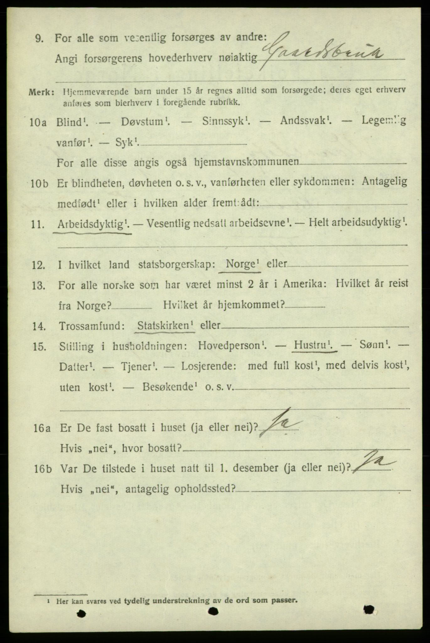 SAB, 1920 census for Varaldsøy, 1920, p. 602