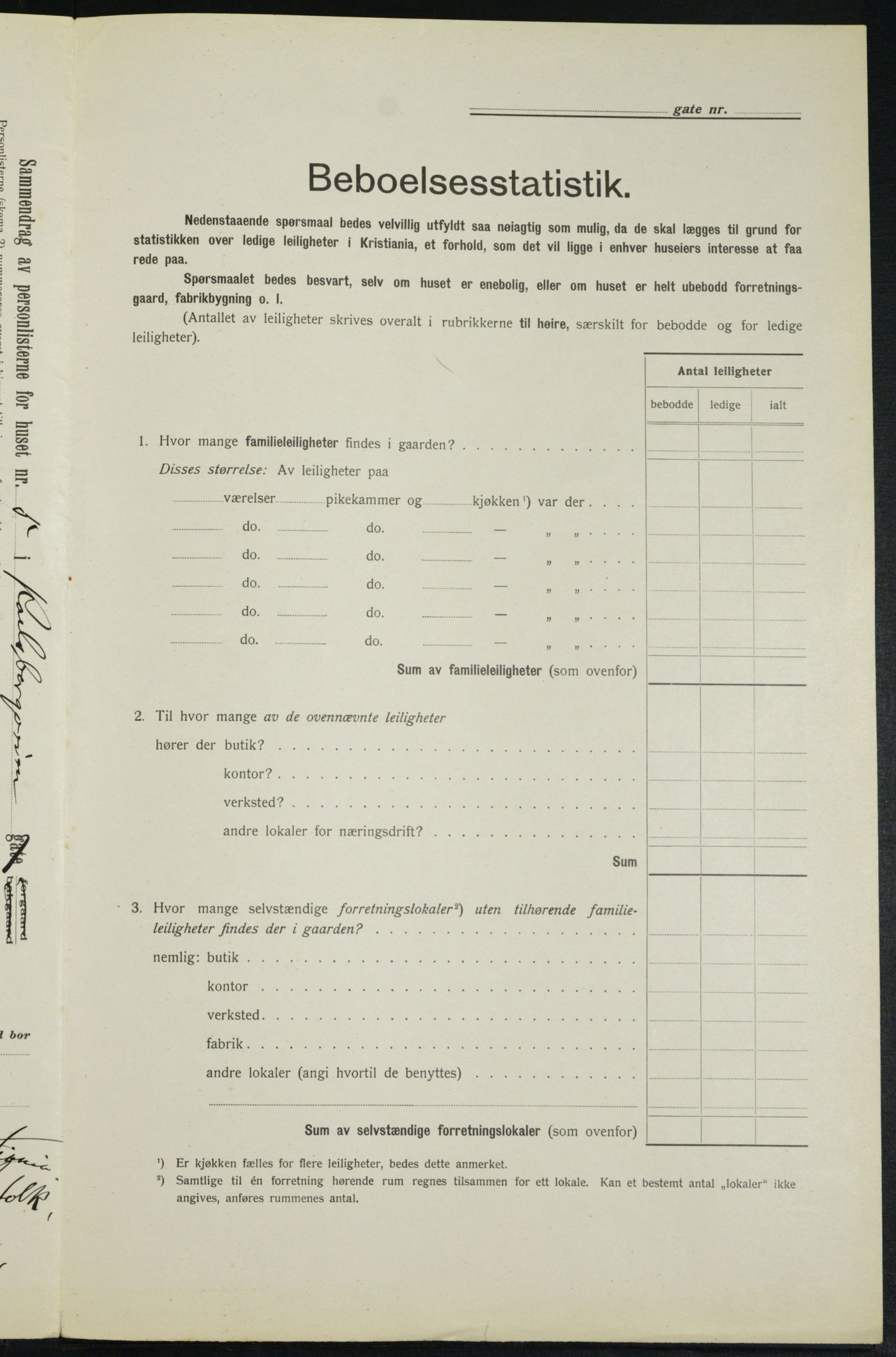 OBA, Municipal Census 1913 for Kristiania, 1913, p. 48698