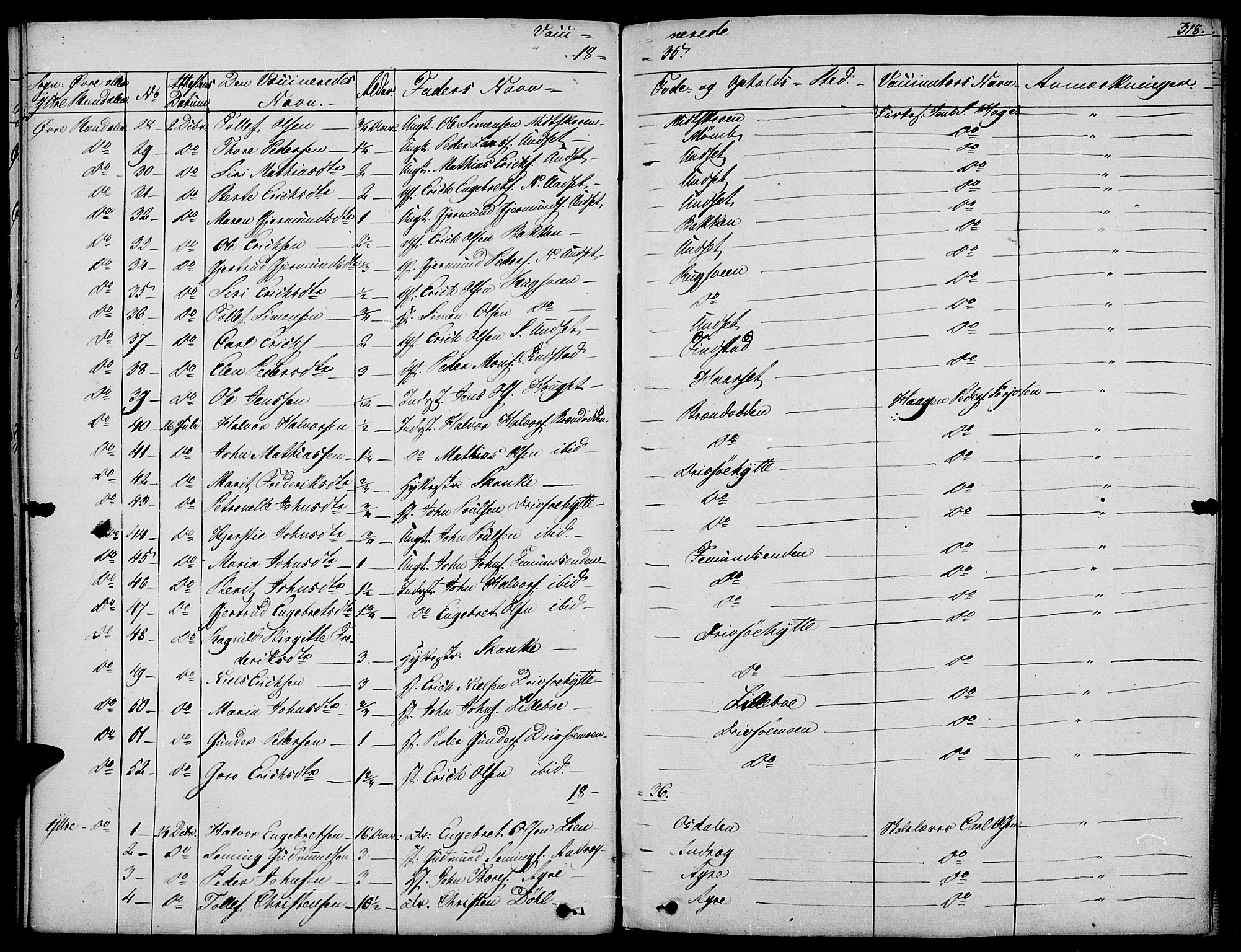 Rendalen prestekontor, SAH/PREST-054/H/Ha/Haa/L0004: Parish register (official) no. 4, 1829-1852, p. 318