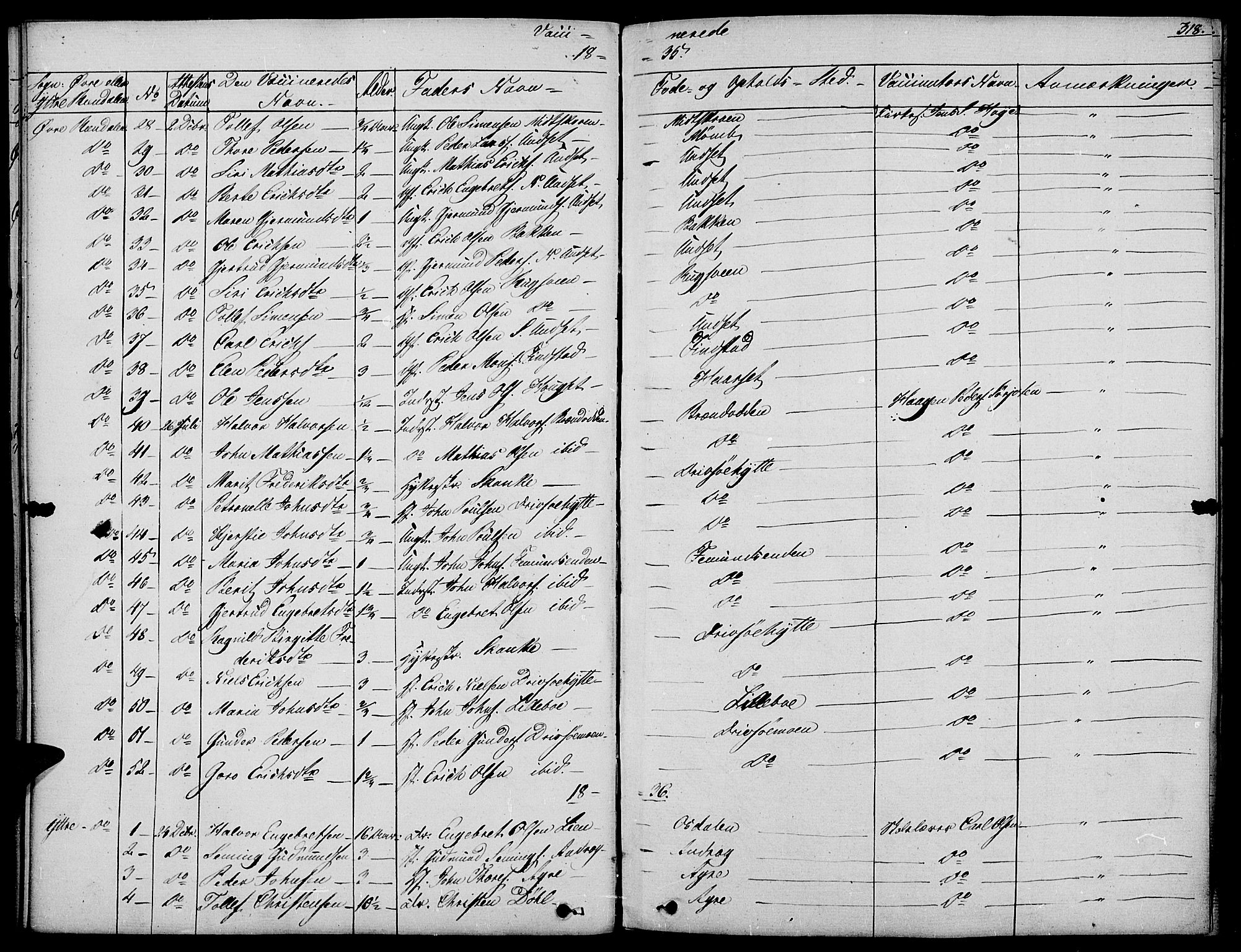 Rendalen prestekontor, AV/SAH-PREST-054/H/Ha/Haa/L0004: Parish register (official) no. 4, 1829-1852, p. 318