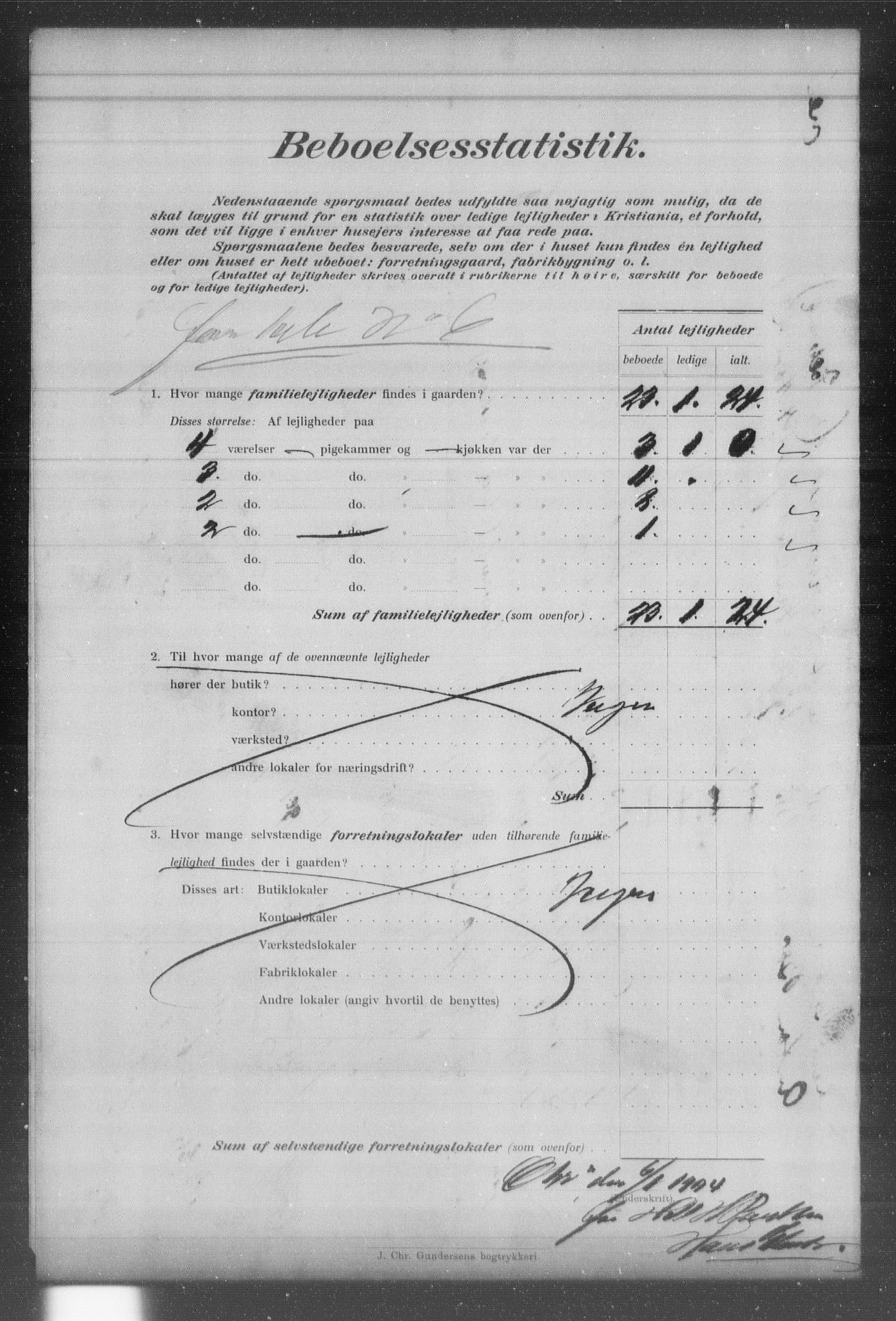 OBA, Municipal Census 1903 for Kristiania, 1903, p. 7979