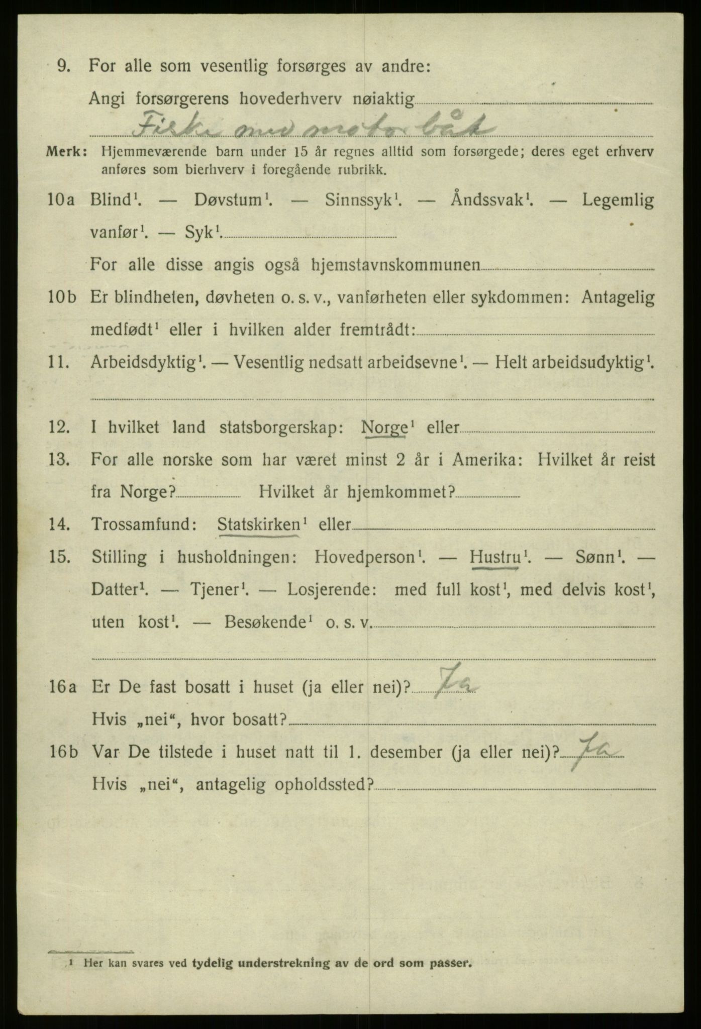 SAB, 1920 census for Davik, 1920, p. 7672