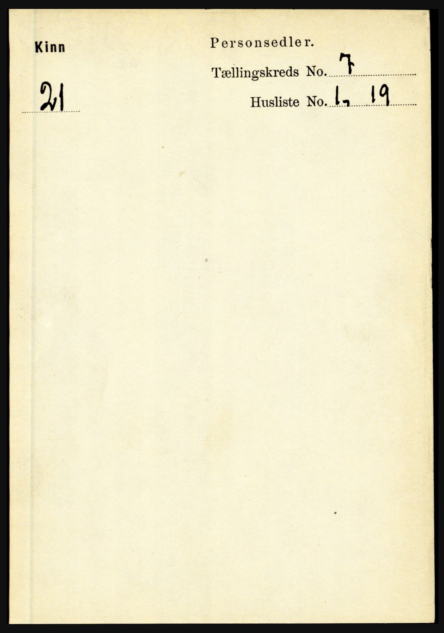 RA, 1891 census for 1437 Kinn, 1891, p. 2671