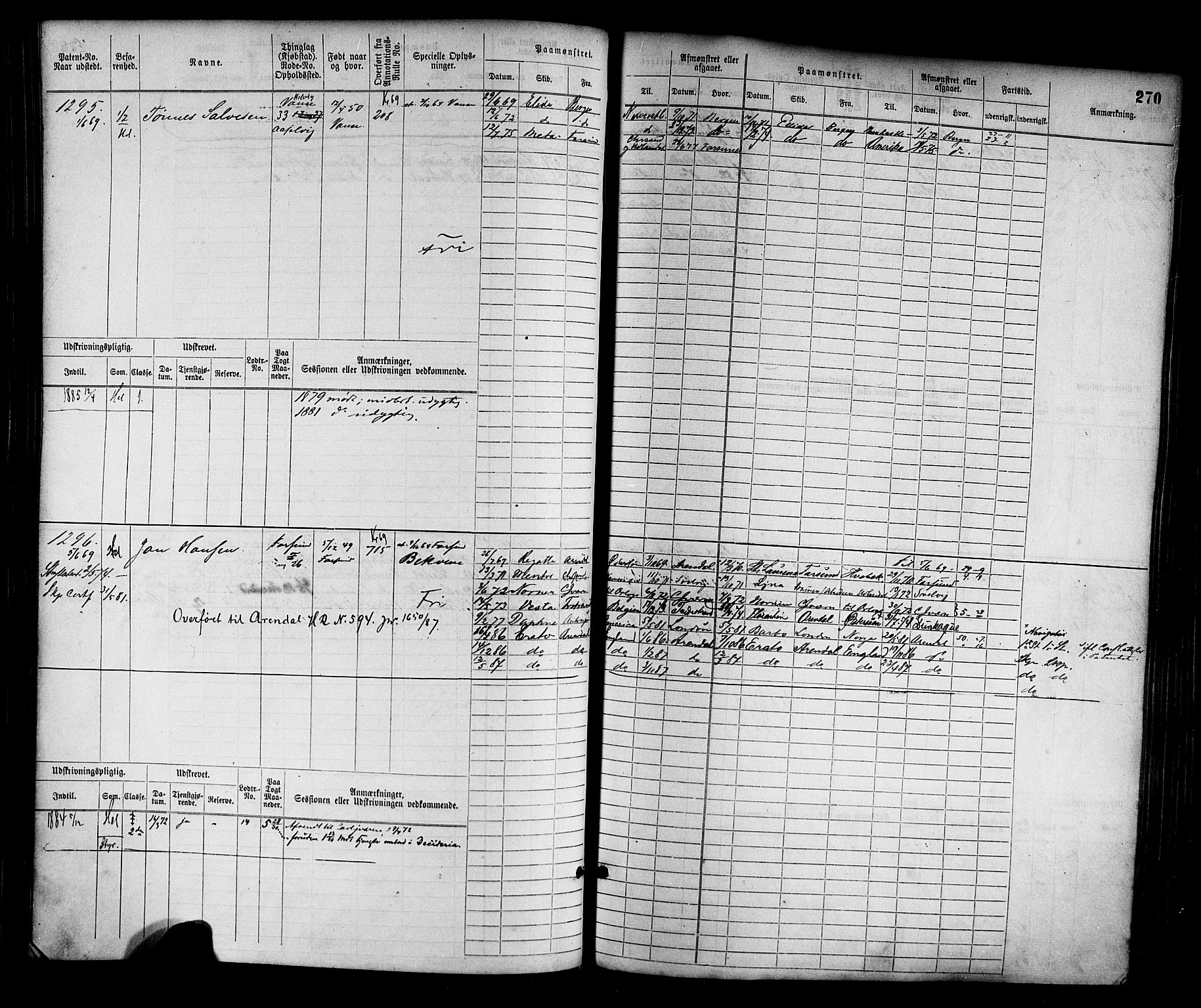 Farsund mønstringskrets, AV/SAK-2031-0017/F/Fb/L0002: Hovedrulle nr 759-1508, M-5, 1868-1900, p. 272