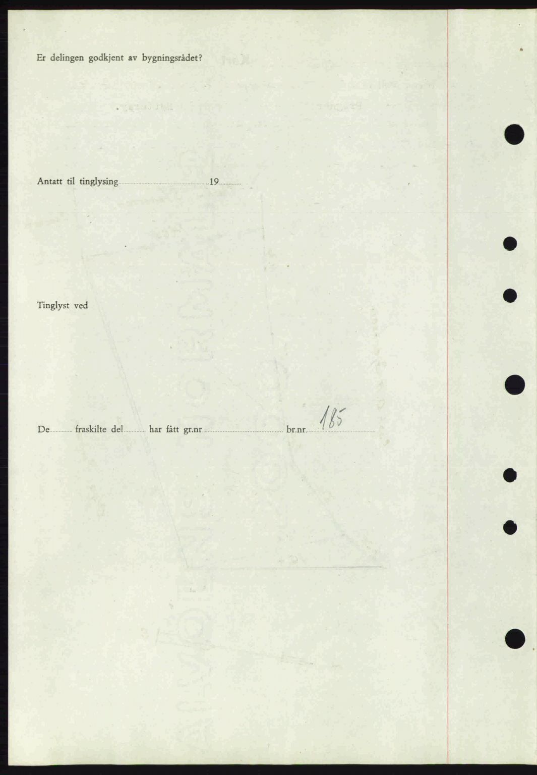 Tønsberg sorenskriveri, AV/SAKO-A-130/G/Ga/Gaa/L0017a: Mortgage book no. A17a, 1945-1945, Diary no: : 1715/1945