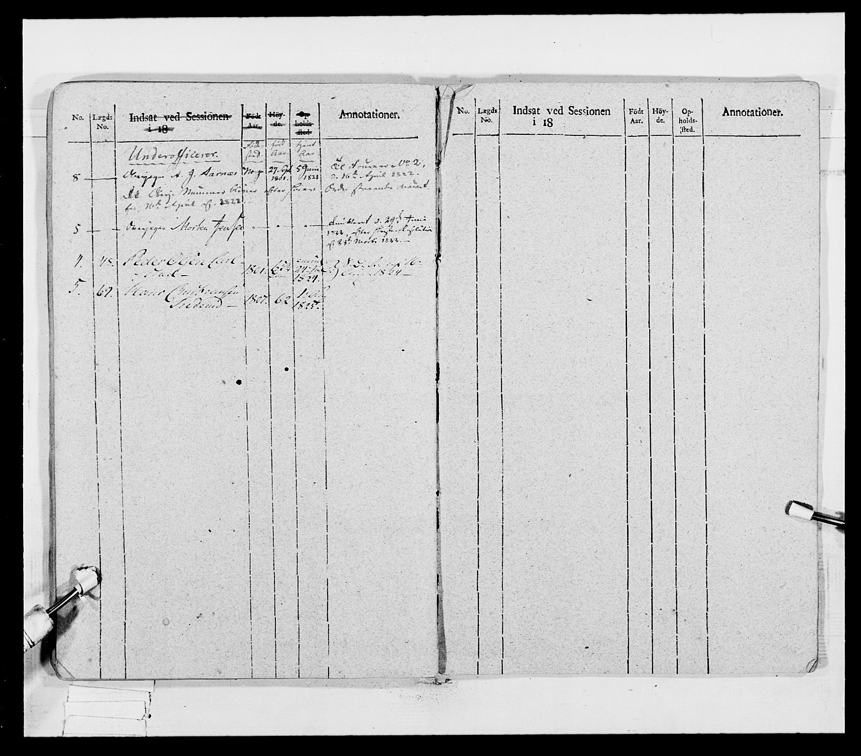 Generalitets- og kommissariatskollegiet, Det kongelige norske kommissariatskollegium, AV/RA-EA-5420/E/Eh/L0027: Skiløperkompaniene, 1812-1832, p. 120